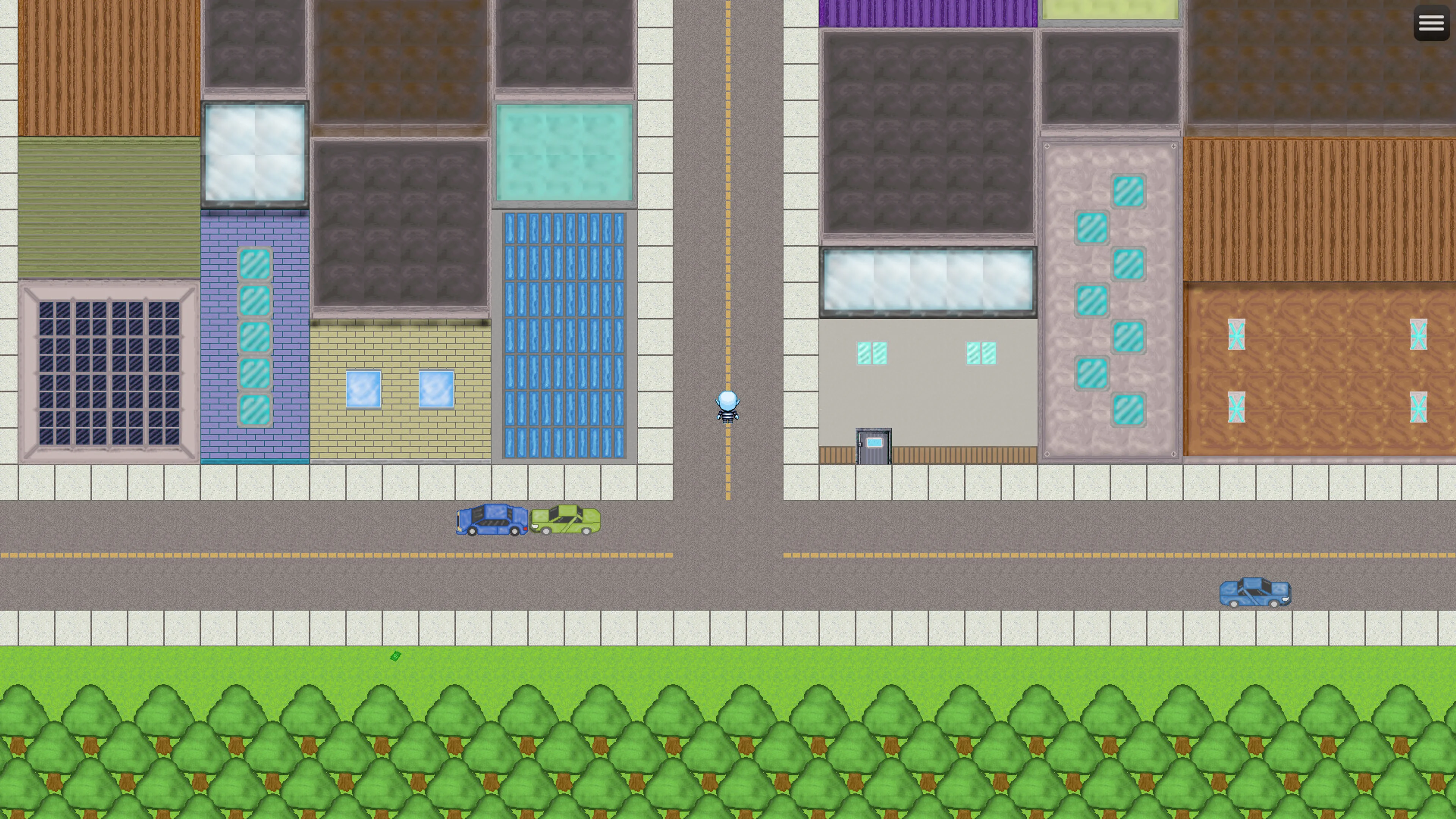 A city environment in This Game Costs 200 Dollars on Steam