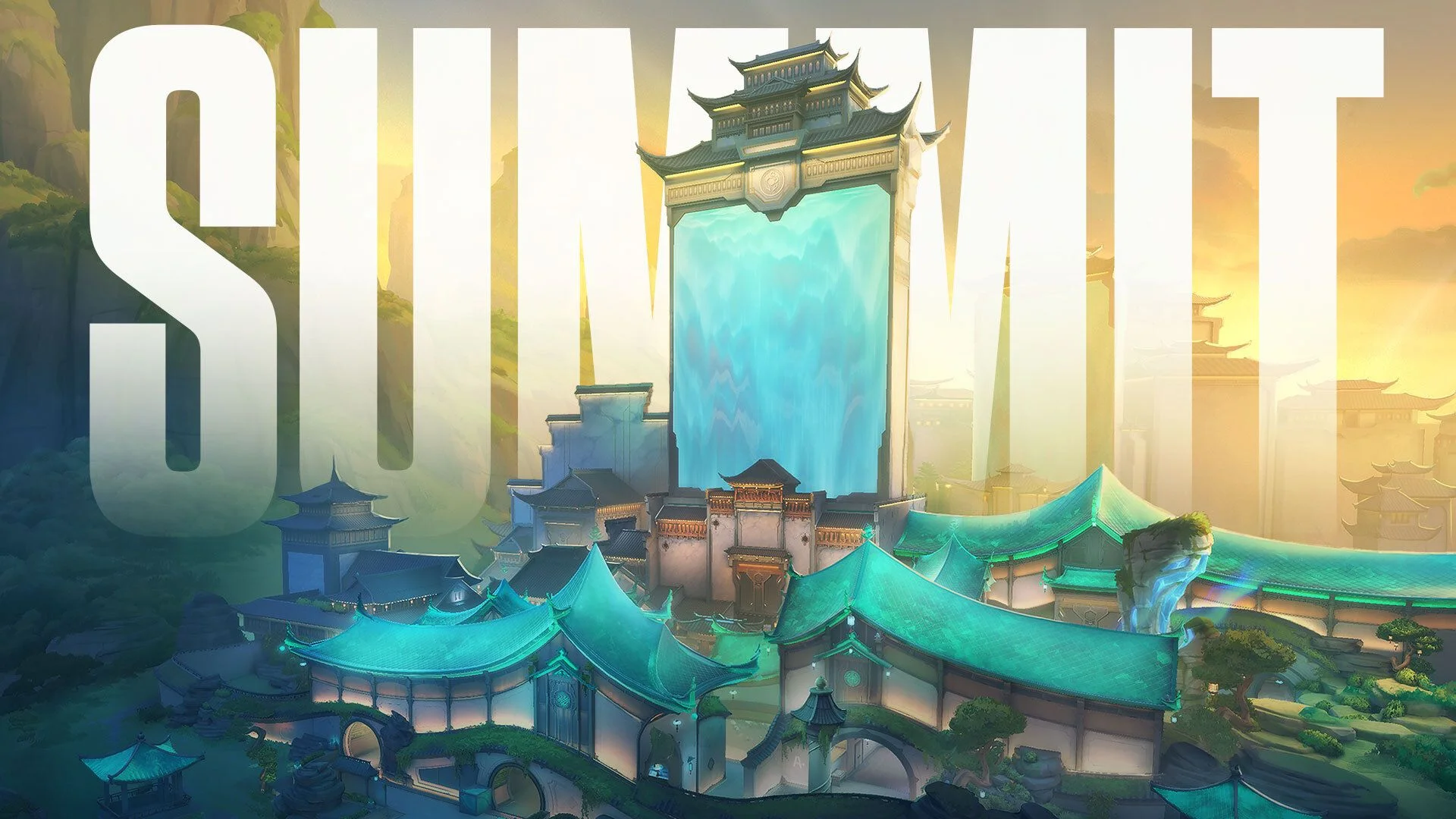 The Valorant map Summit in official Riot Games artwork.