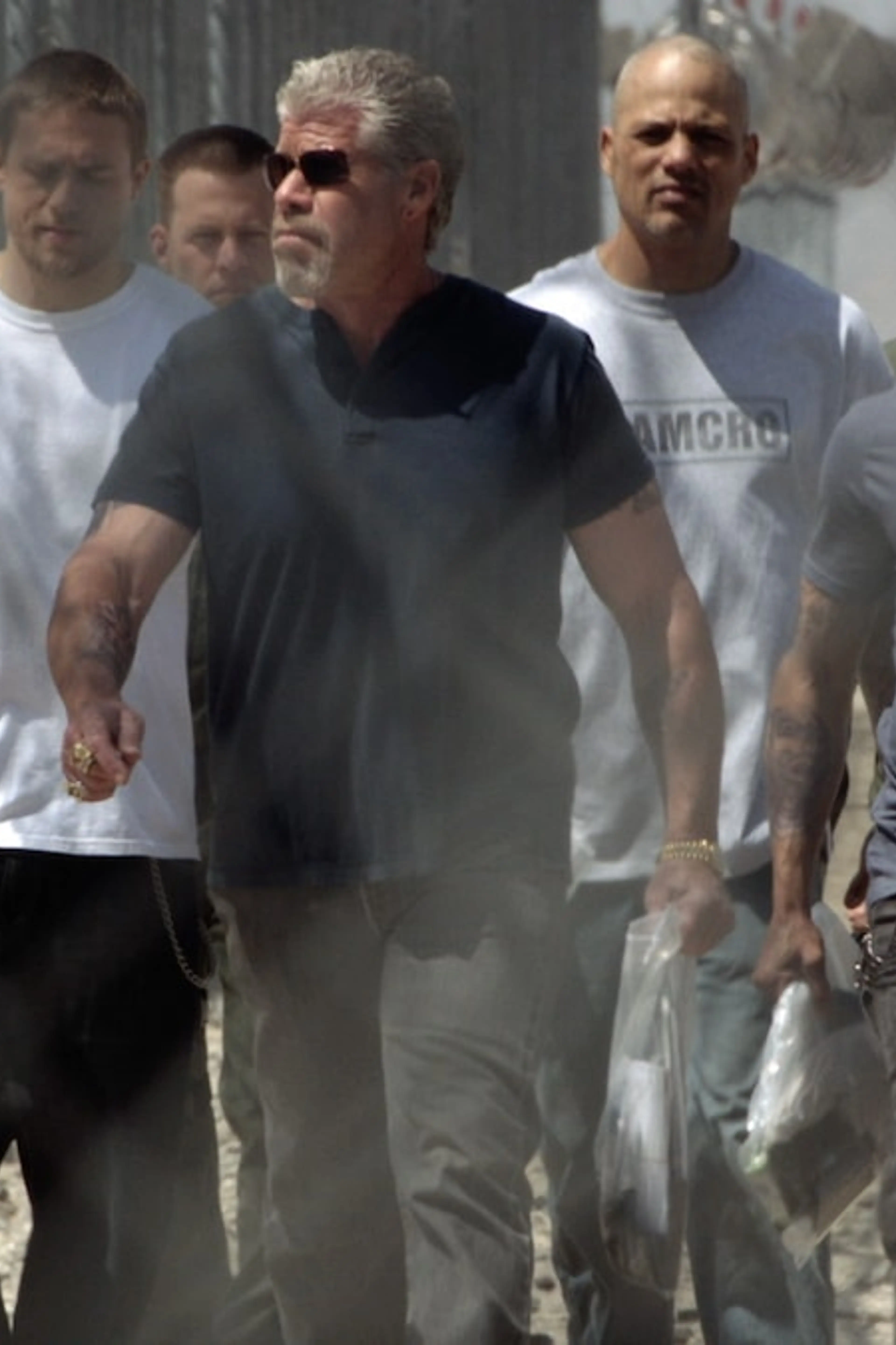 The Sons of Anarchy cast in official FX artwork.