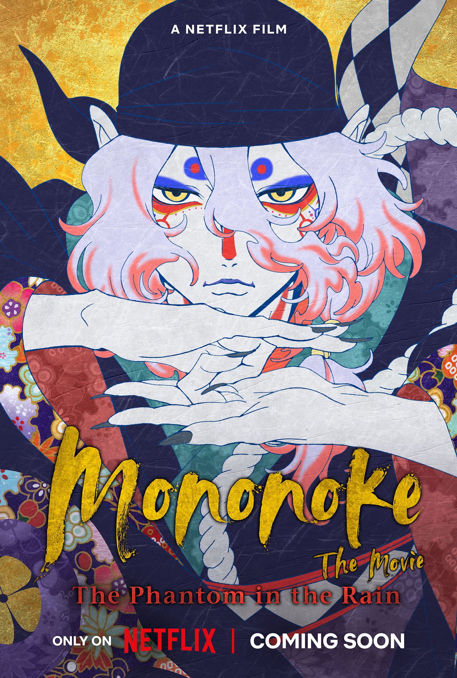 Official Mononoke The Movie: The Phantom in the Rain poster featuring the Medicine Seller.