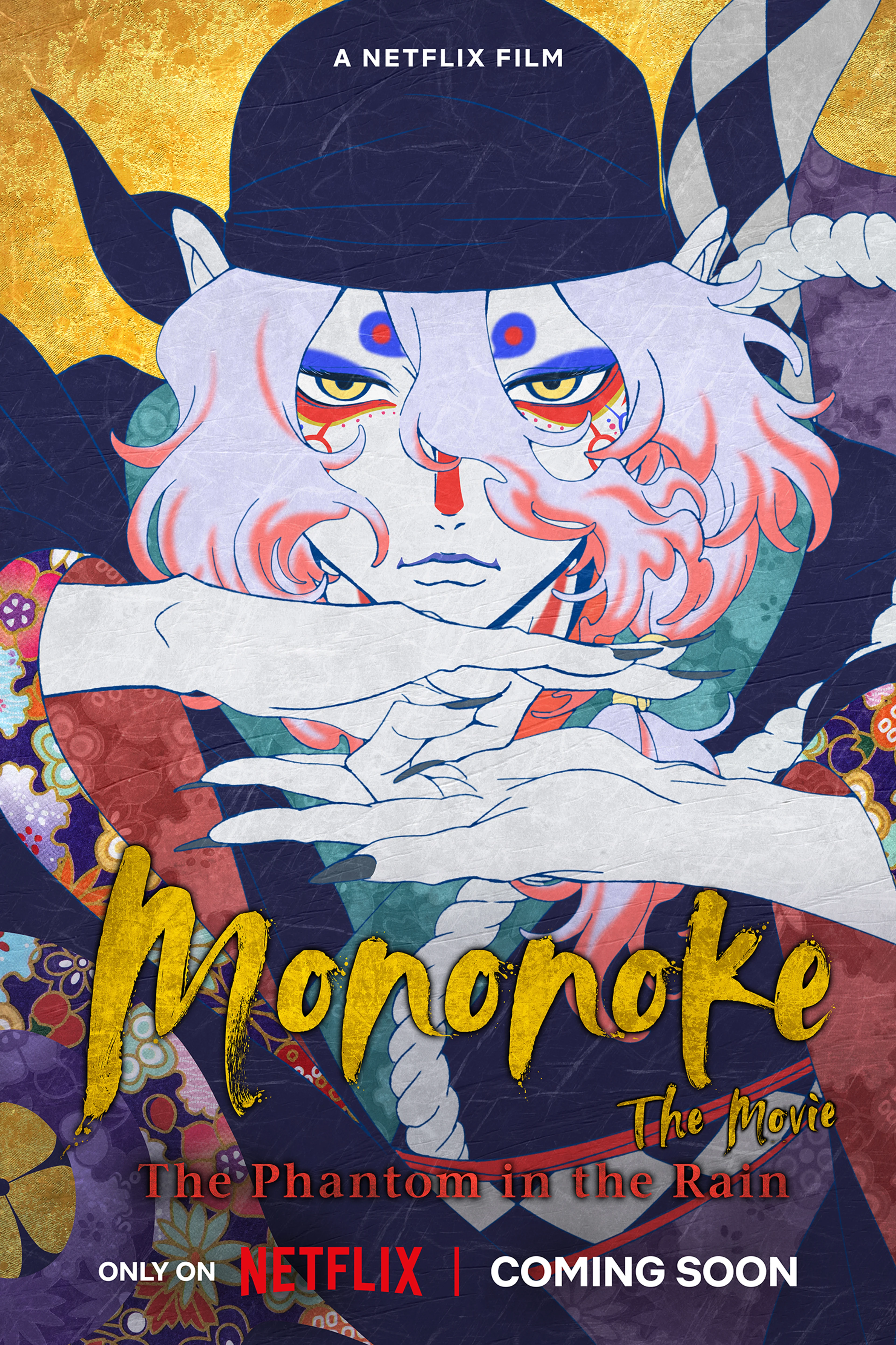 Official Mononoke The Movie: The Phantom in the Rain poster featuring the Medicine Seller.
