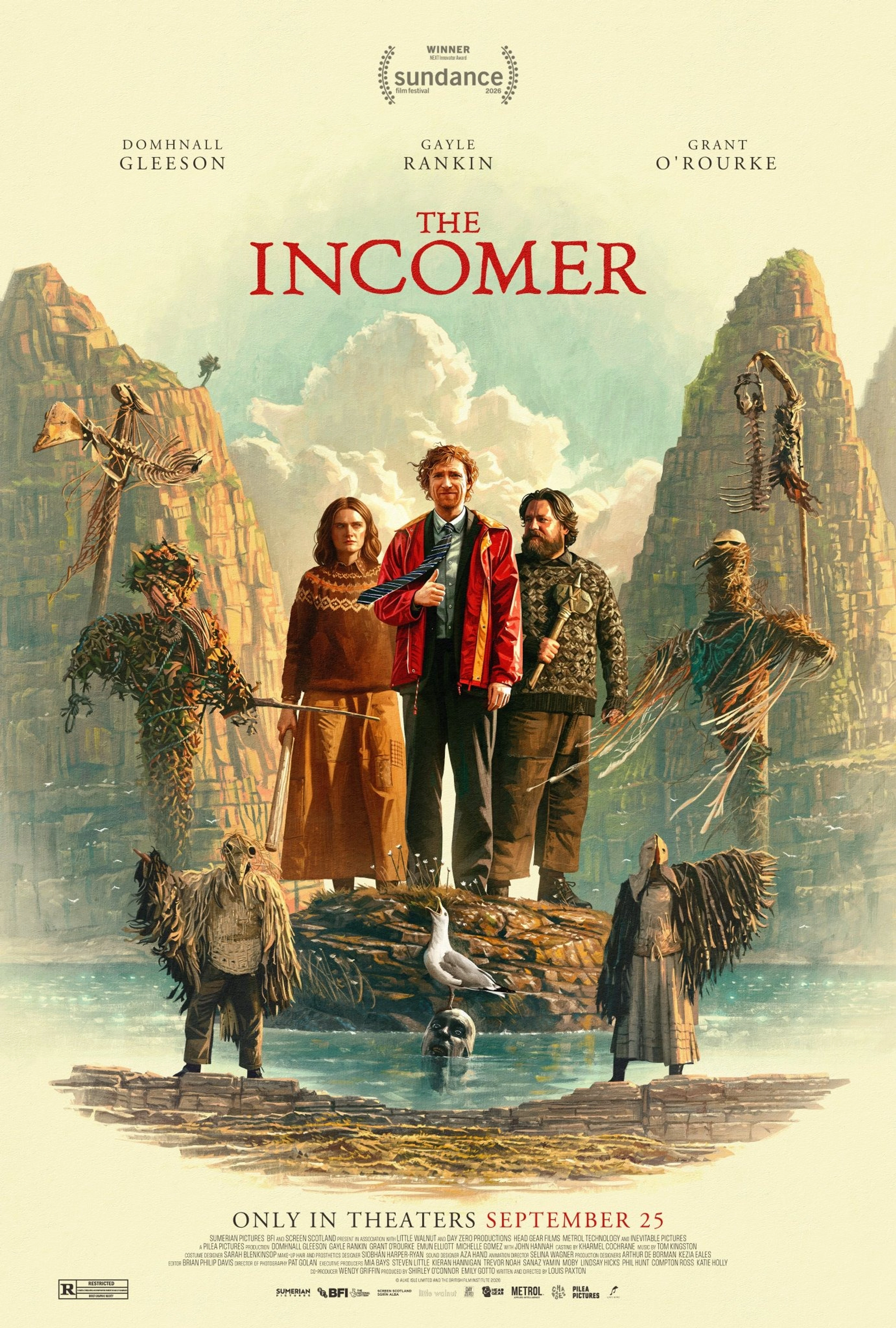 Official vertical US poster for The Incomer.