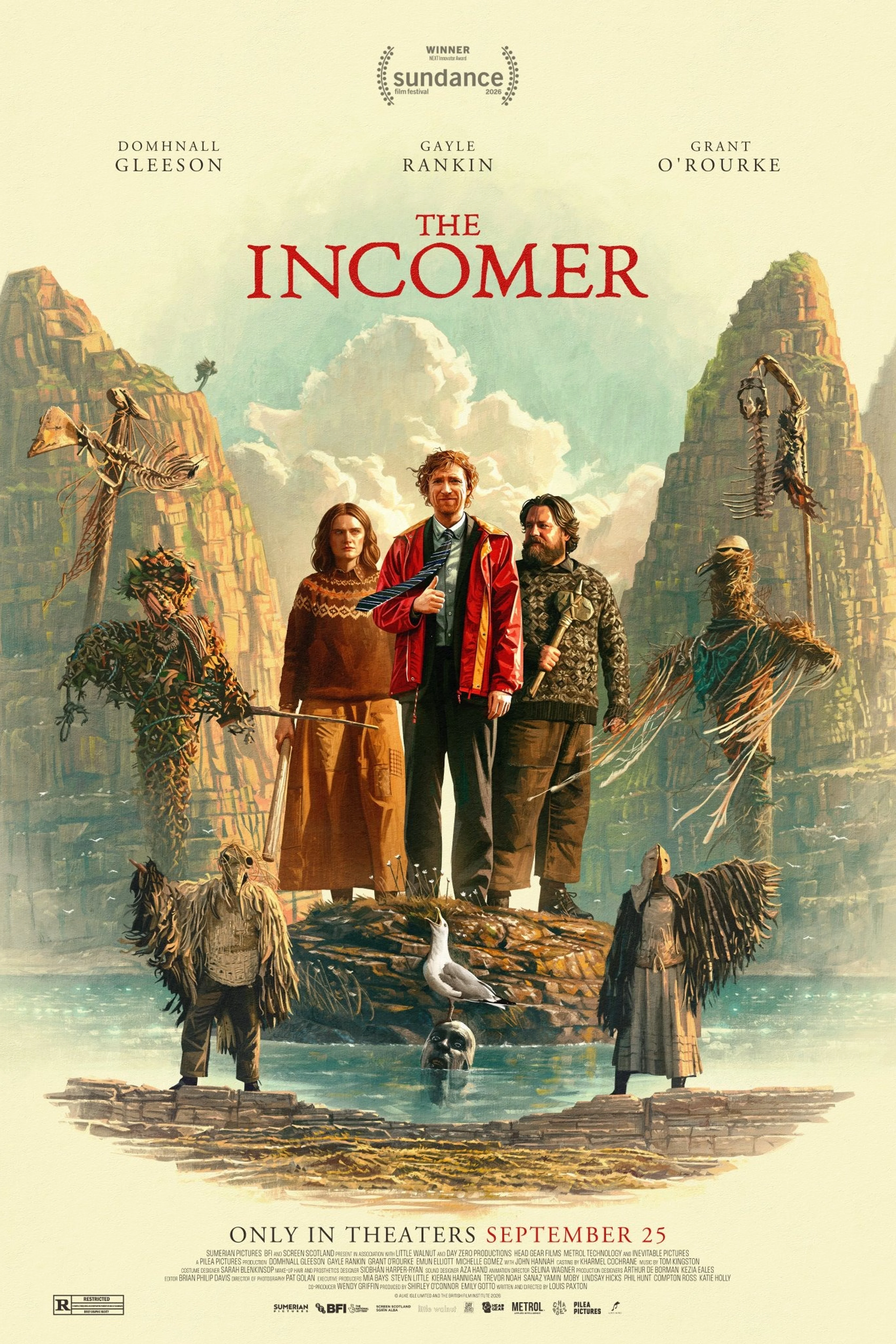 Official vertical US poster for The Incomer.