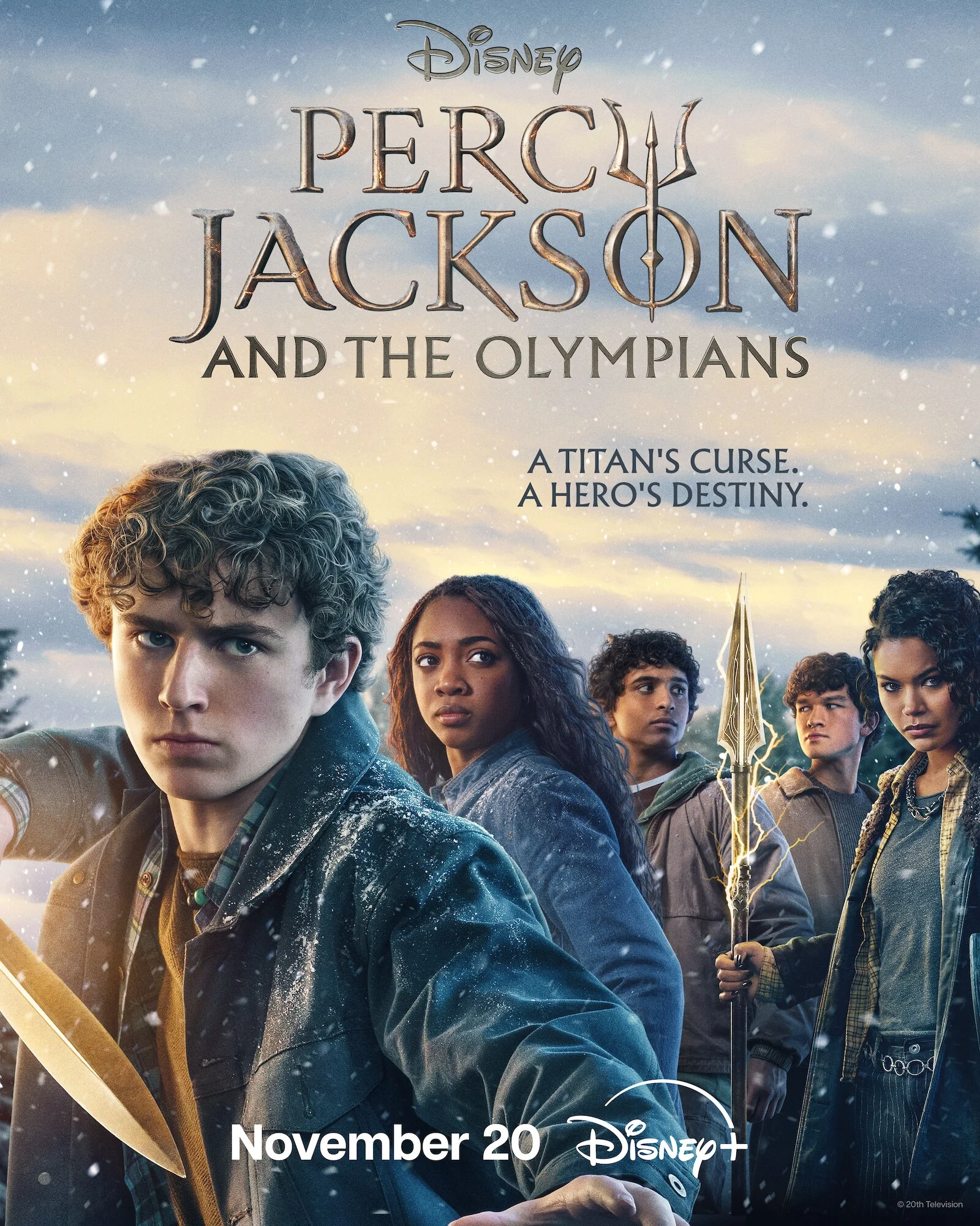 Percy Jackson and his friends appear together in official Season 3 key art for The Titan’s Curse.