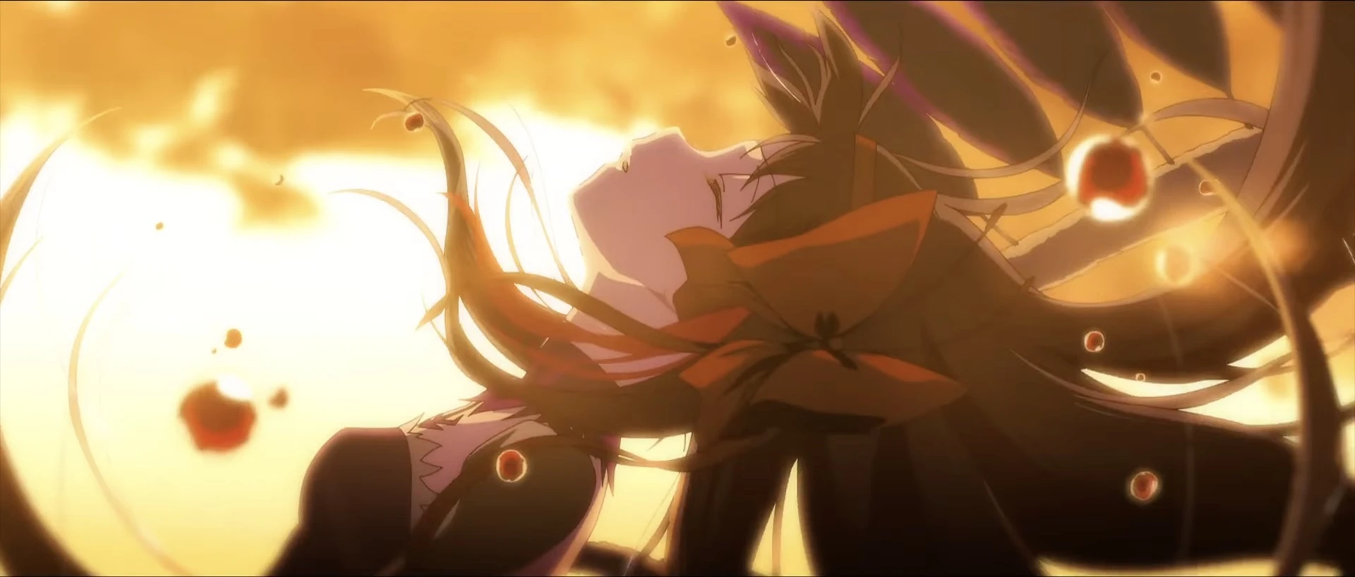 Homura in a sharp textless Walpurgisnacht Rising still.