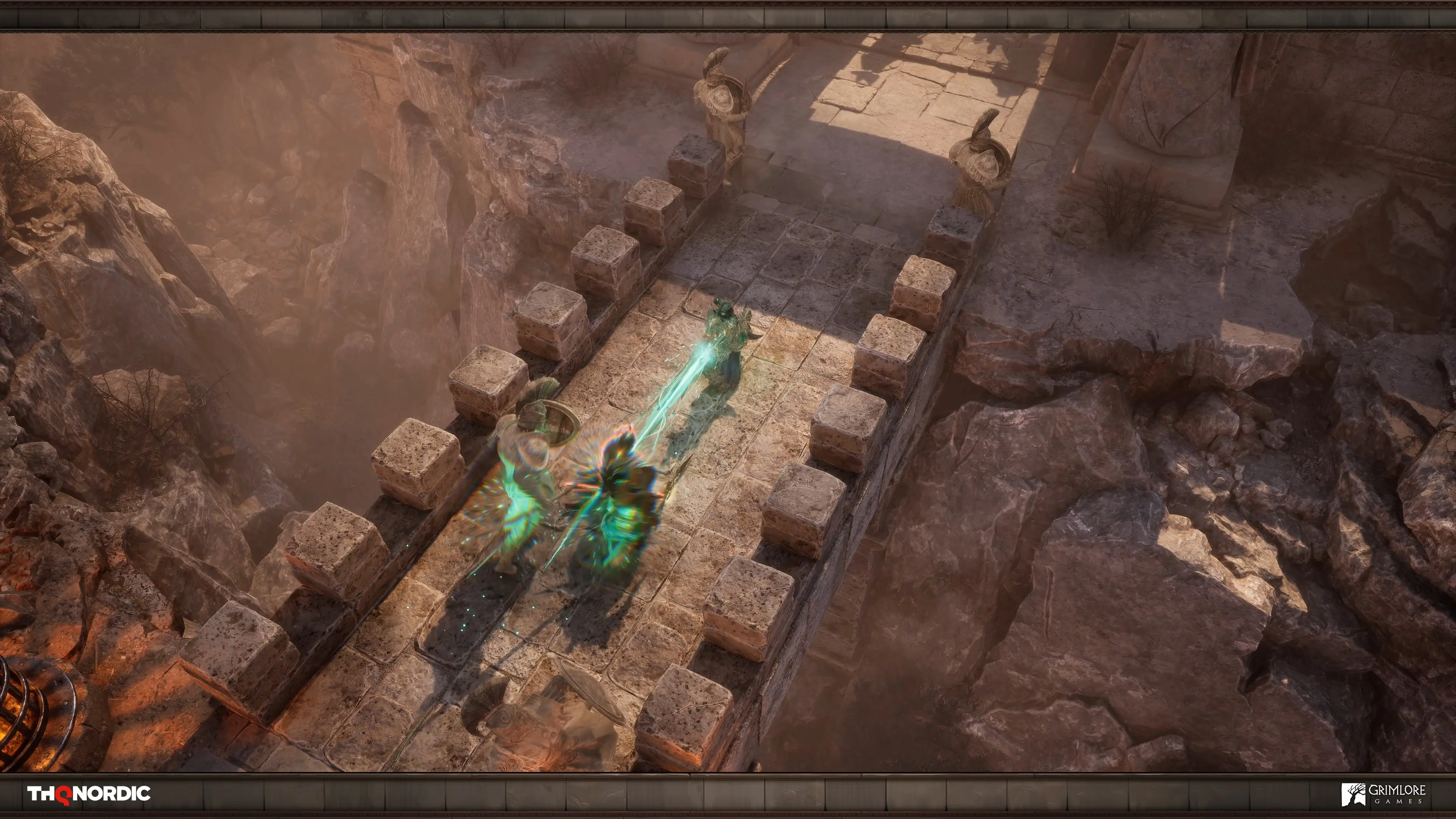 A Spirit caster attacks enemies with green spectral magic.