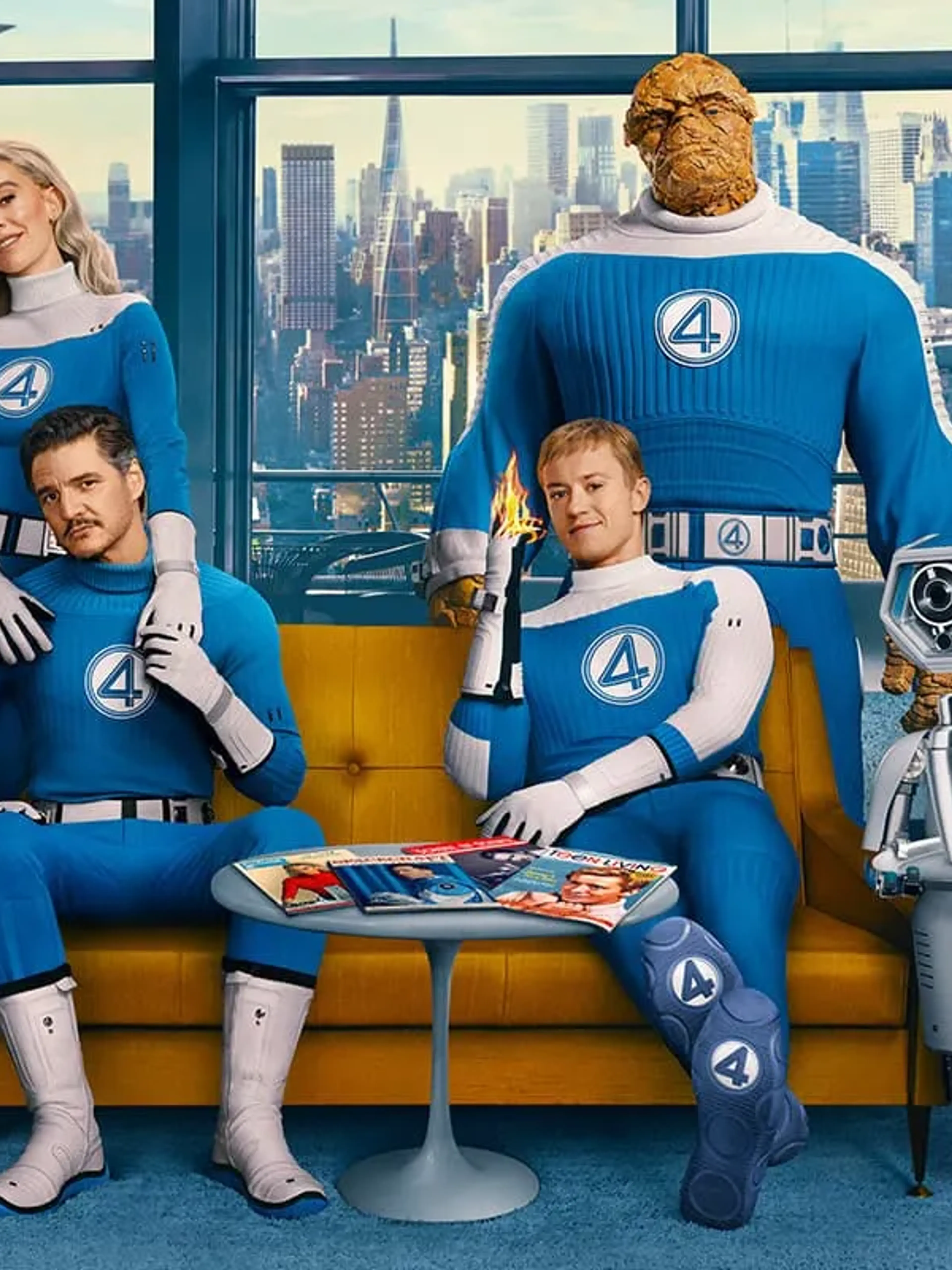 Official Marvel artwork for The Fantastic Four: First Steps featuring the First Family.