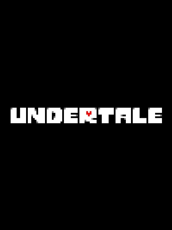 Official black Undertale cover with the white pixel-art game logo and red heart.
