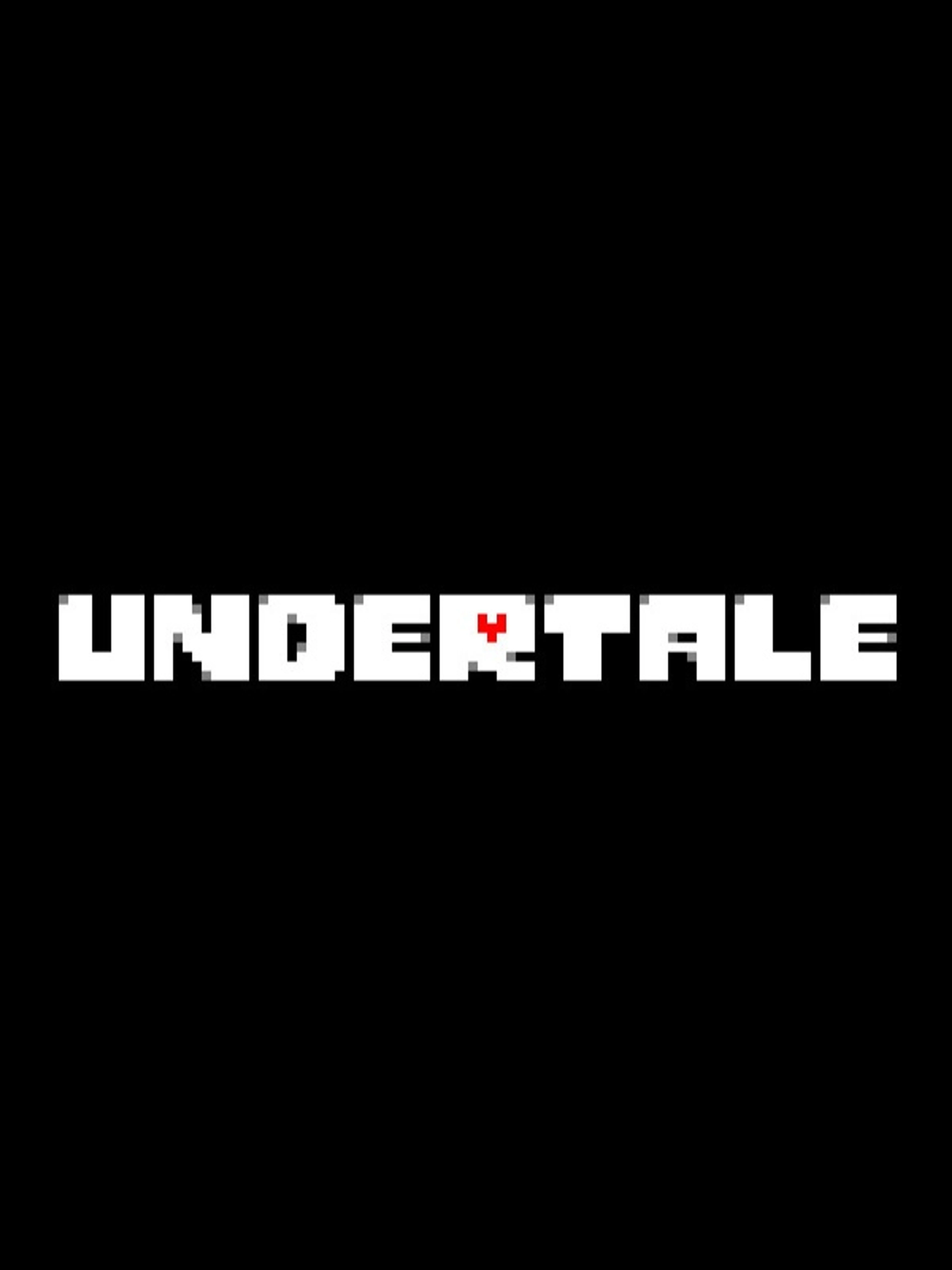 Official black Undertale cover with the white pixel-art game logo and red heart.