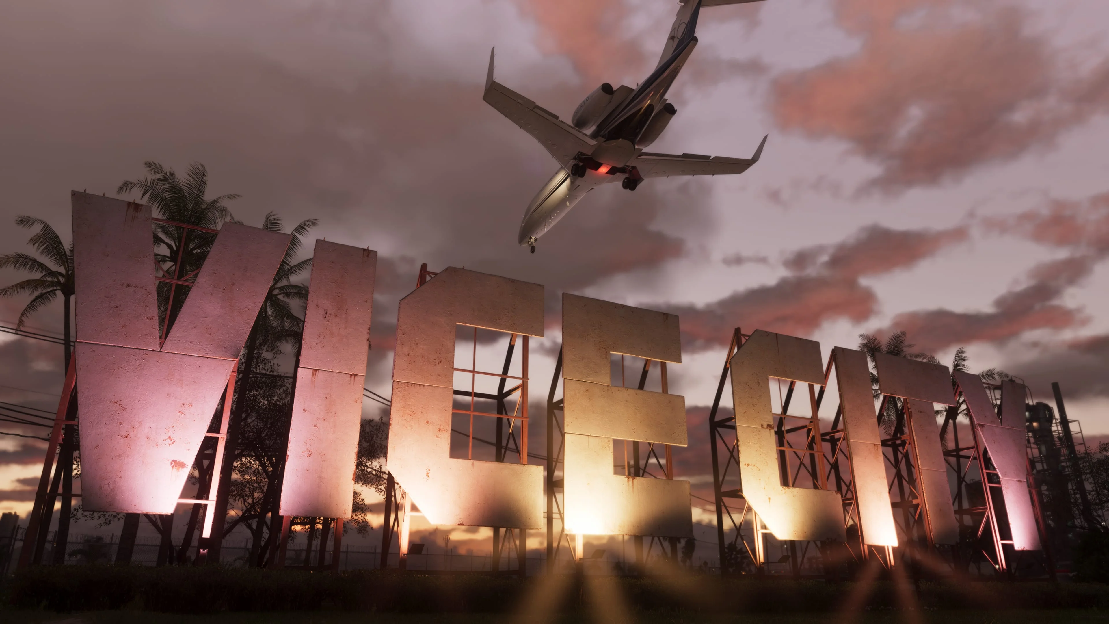 Vice City at night in Grand Theft Auto VI