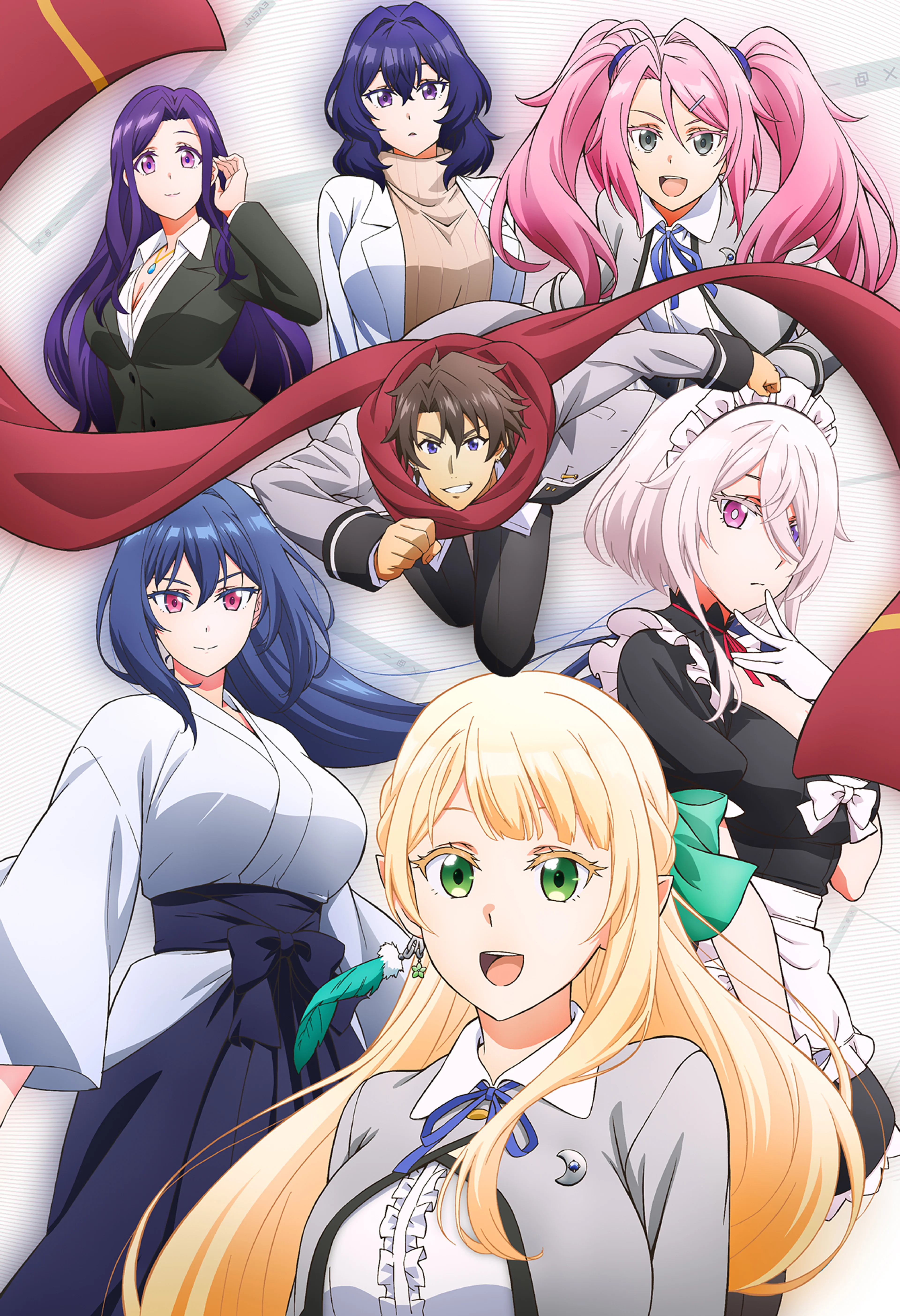 The Magical★Explorer cast gathers around Kosuke in the second official key visual.