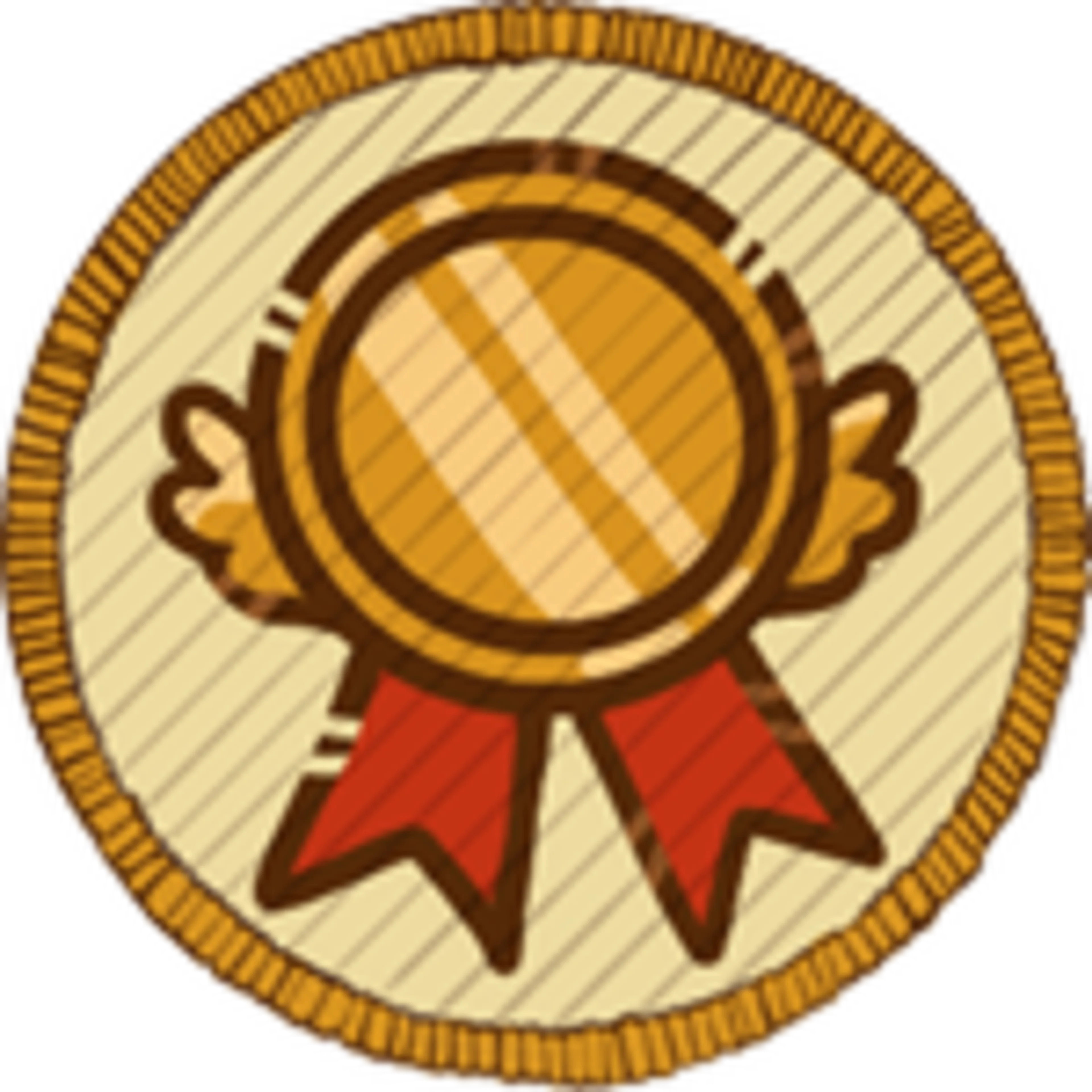 Official Mastery badge with a gold medal