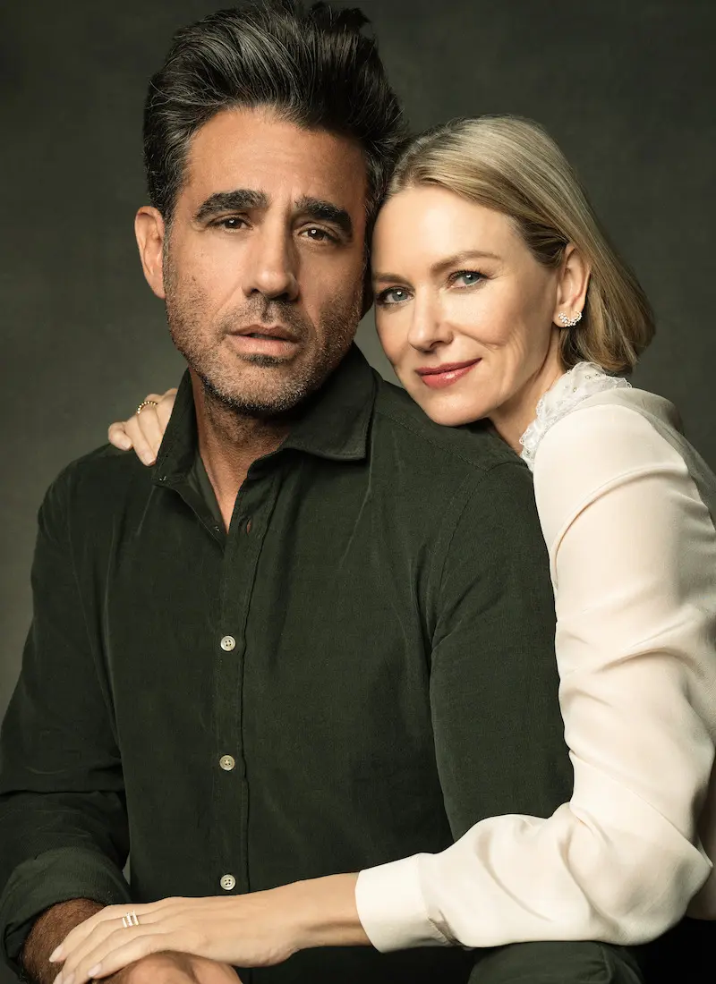 Naomi Watts and Bobby Cannavale pose together for a The Watcher portrait.