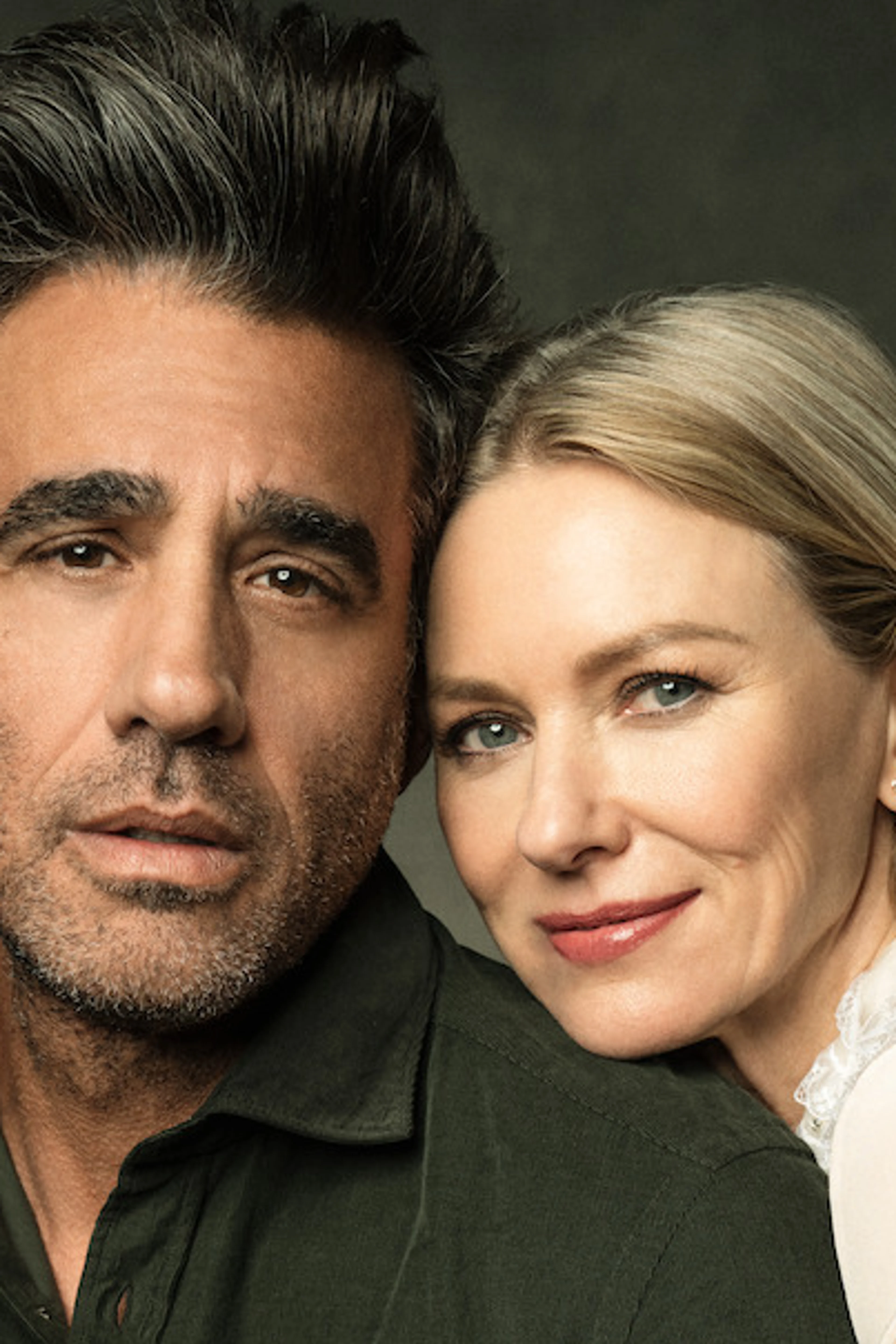 Naomi Watts and Bobby Cannavale pose together for a The Watcher portrait.