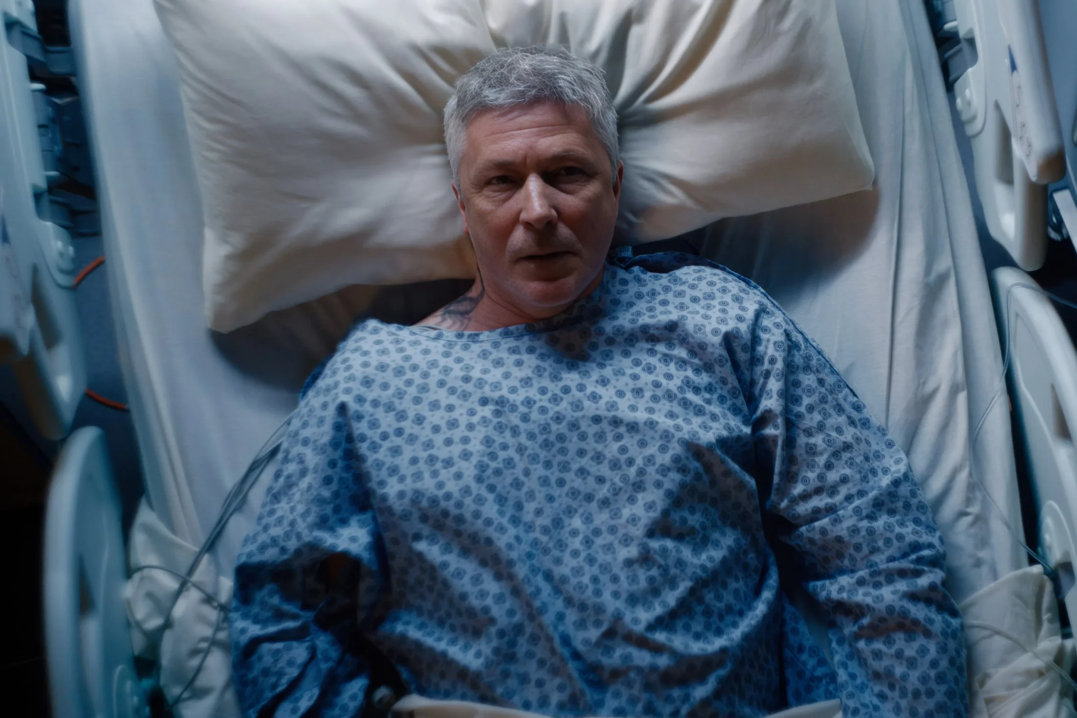 Aidan Gillen appears in an official Tall Tales & Murder first-look portrait.