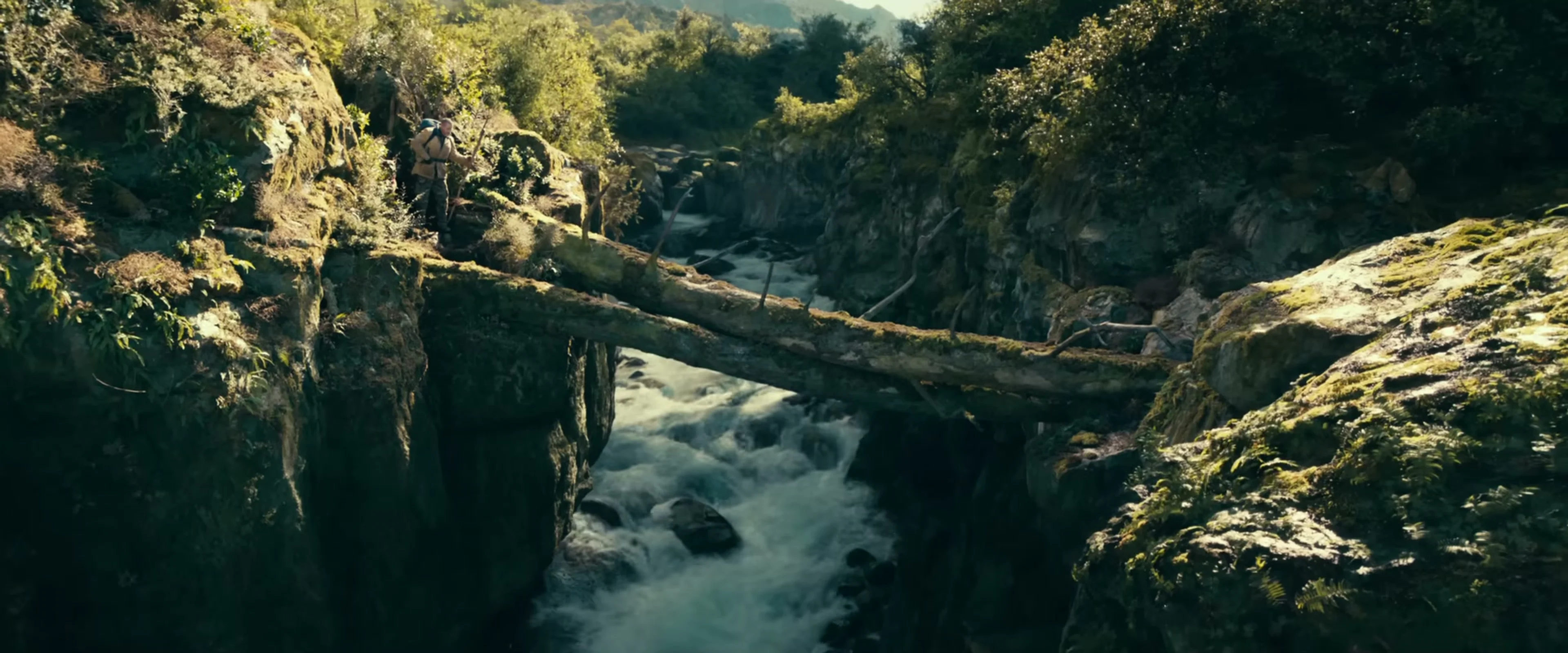 A river cuts through the rugged wilderness in Heart of the Beast.