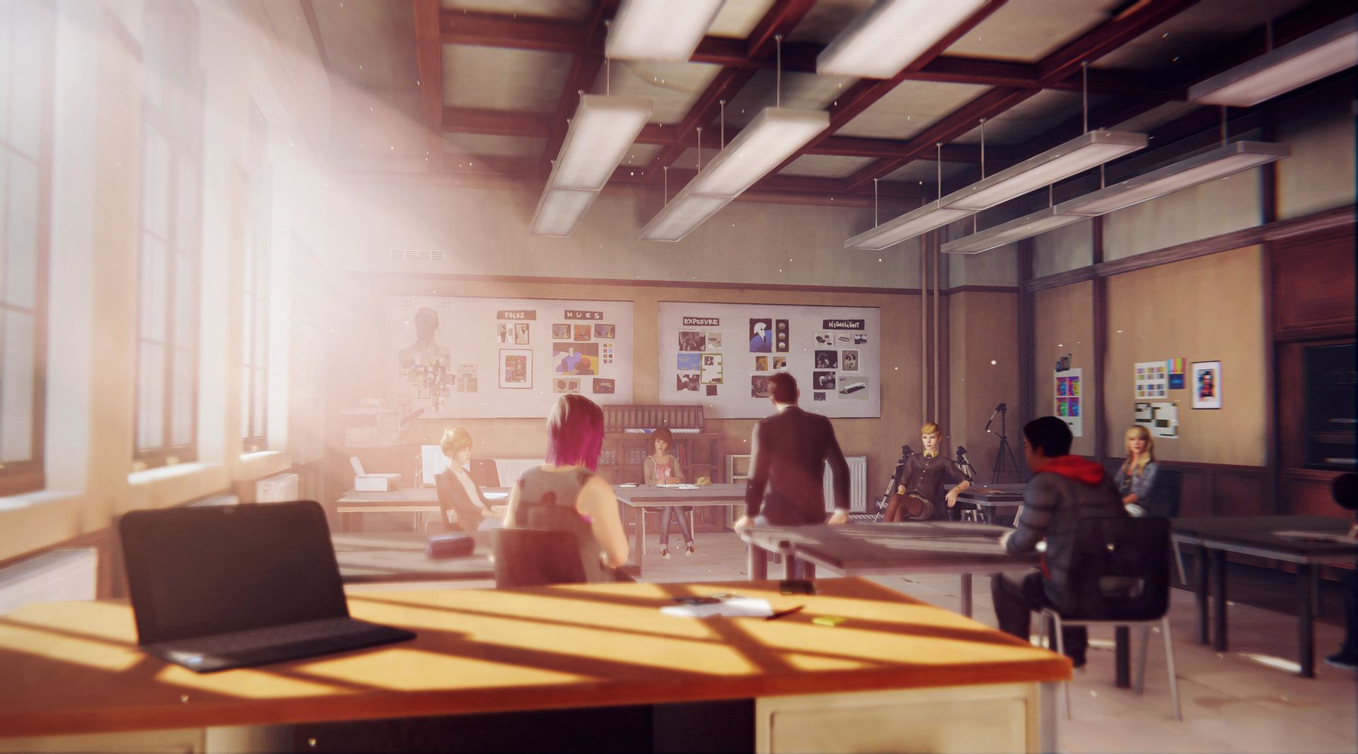 Students attend a photography class at Blackwell Academy in Life is Strange.