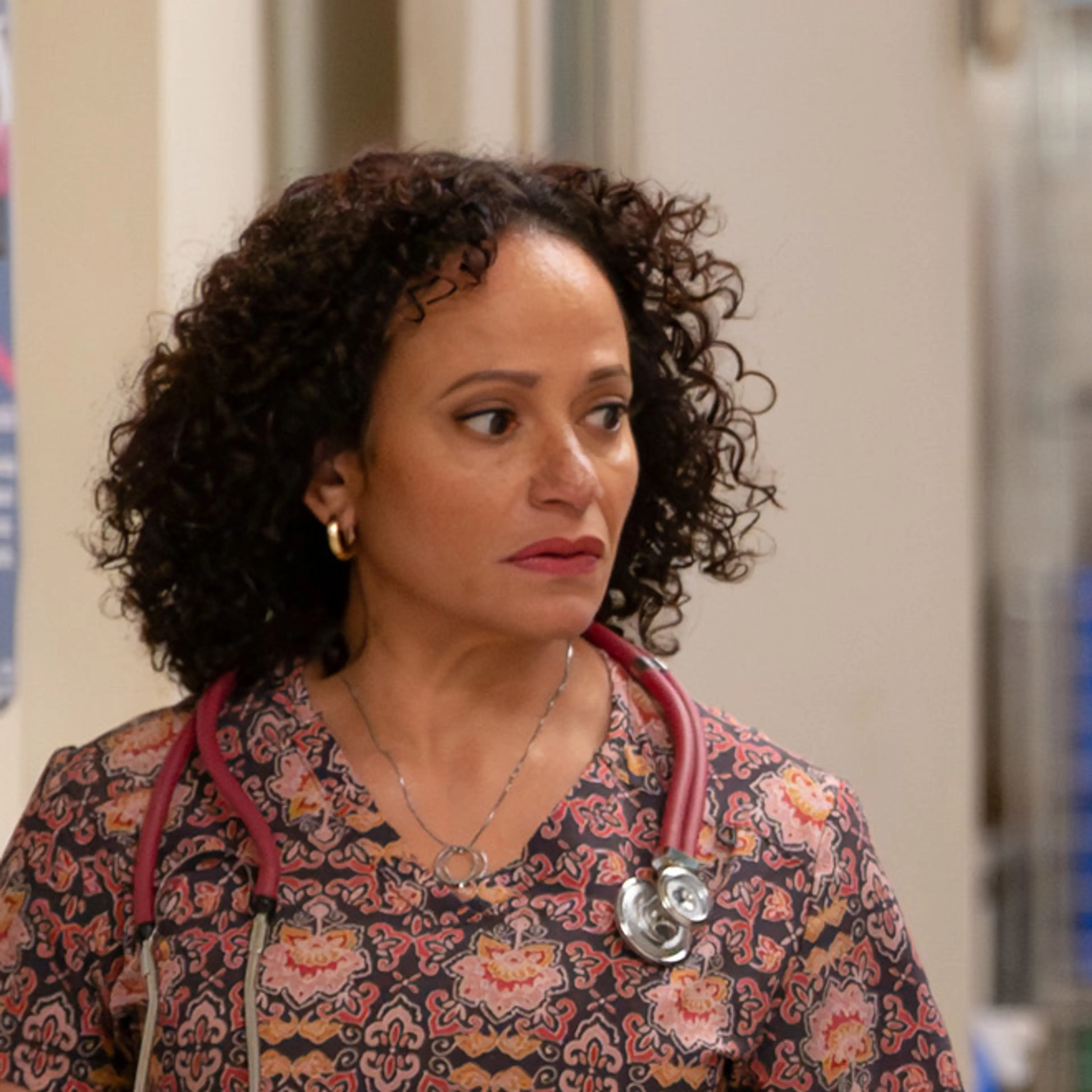 Judy Reyes in a Scrubs Season 2 scene.