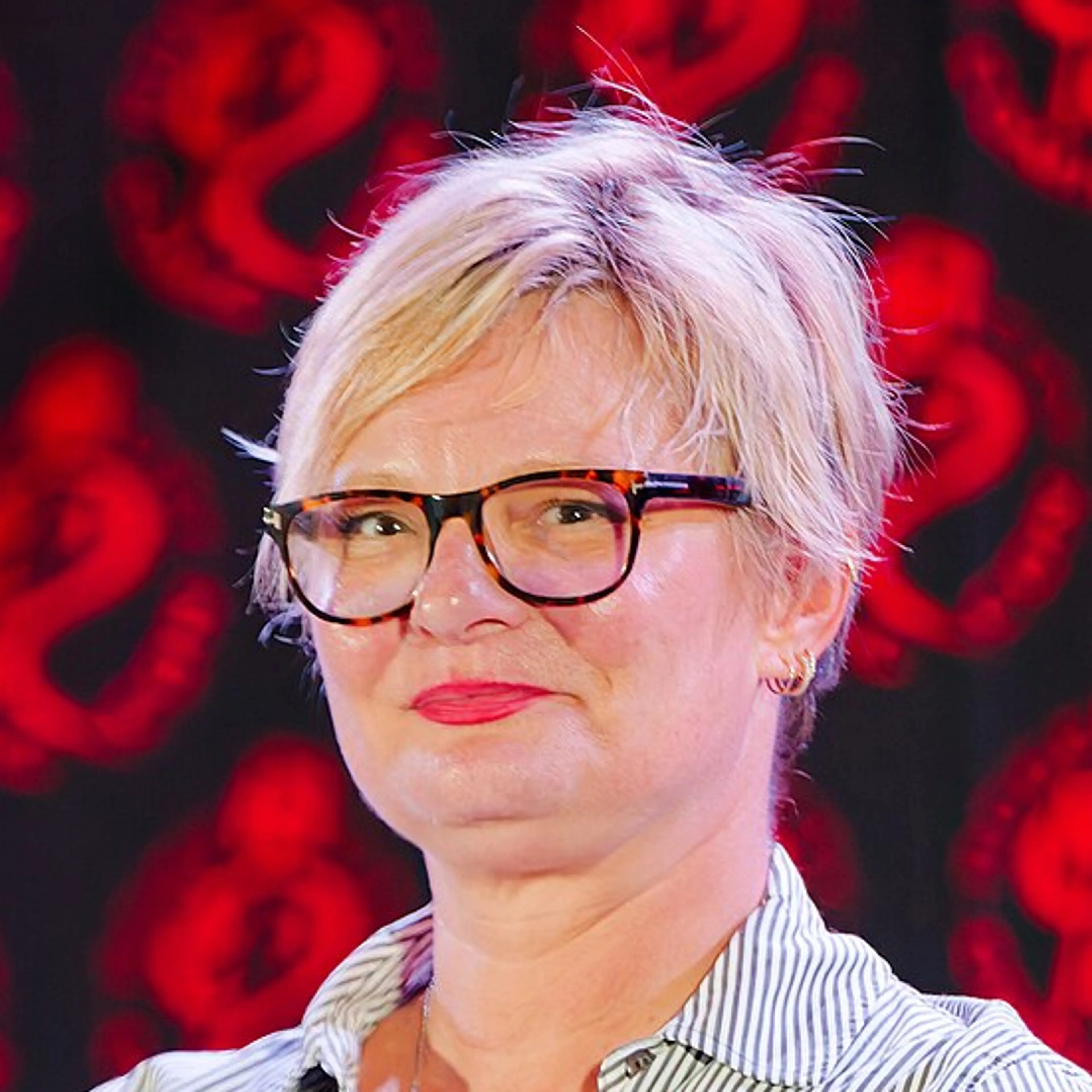 Martha Plimpton on stage at Rose City Comic Con in September 2025.