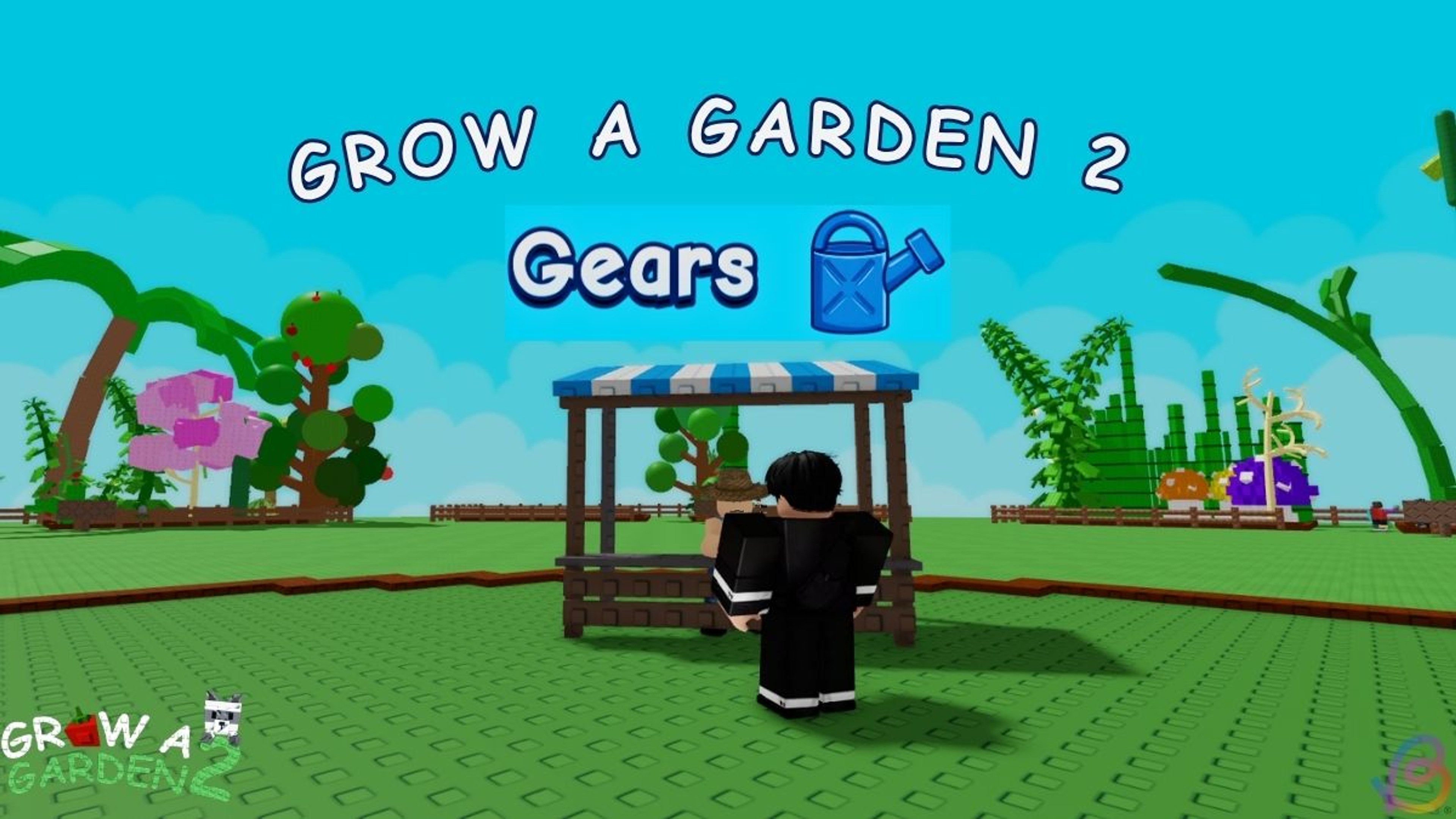 A player viewing gear options in Grow a Garden 2.