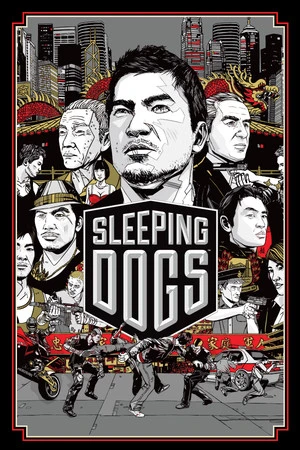 Official Sleeping Dogs cover with a stylized portrait of Wei Shen and the native game logo.