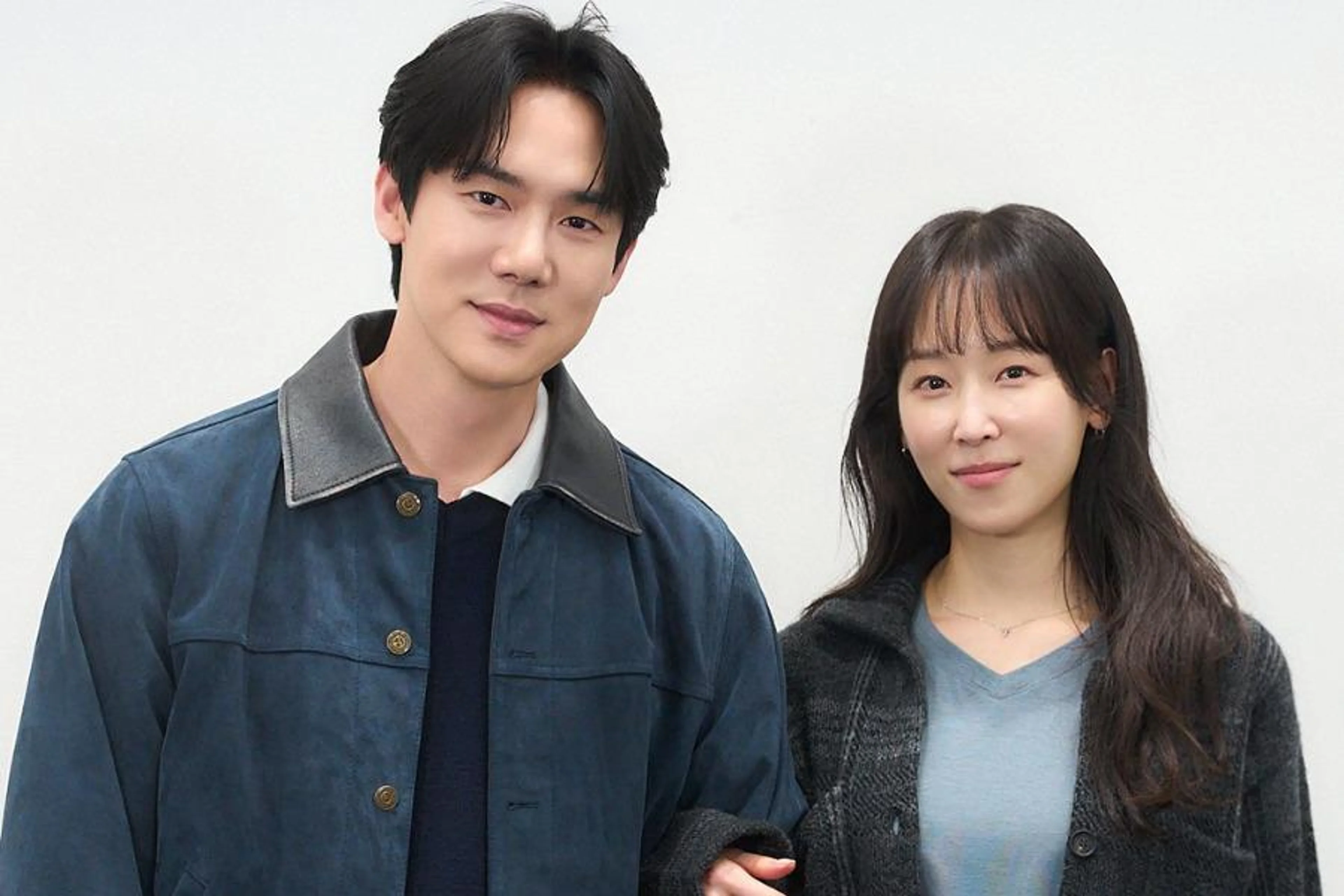 Yoo Yeon-seok and Seo Hyun-jin at a script reading for The Perfect Lie.