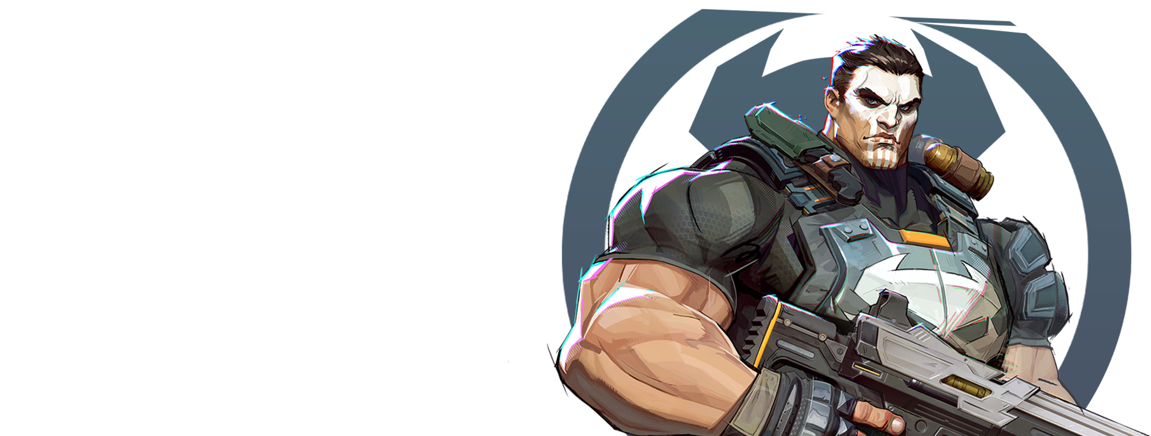 The Punisher holding a rifle in official Marvel Rivals character artwork