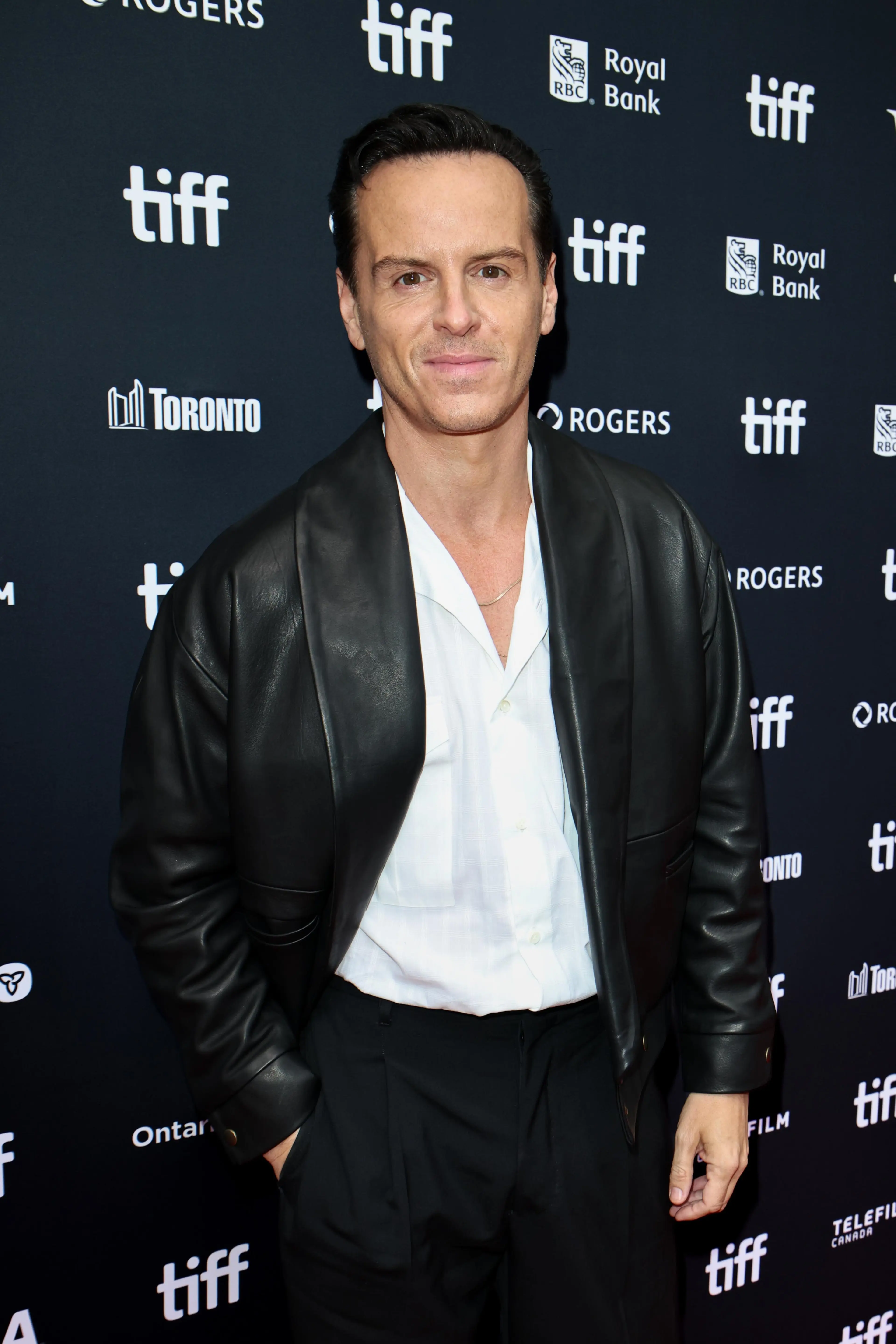 Andrew Scott at a festival photo call for Elsinore.