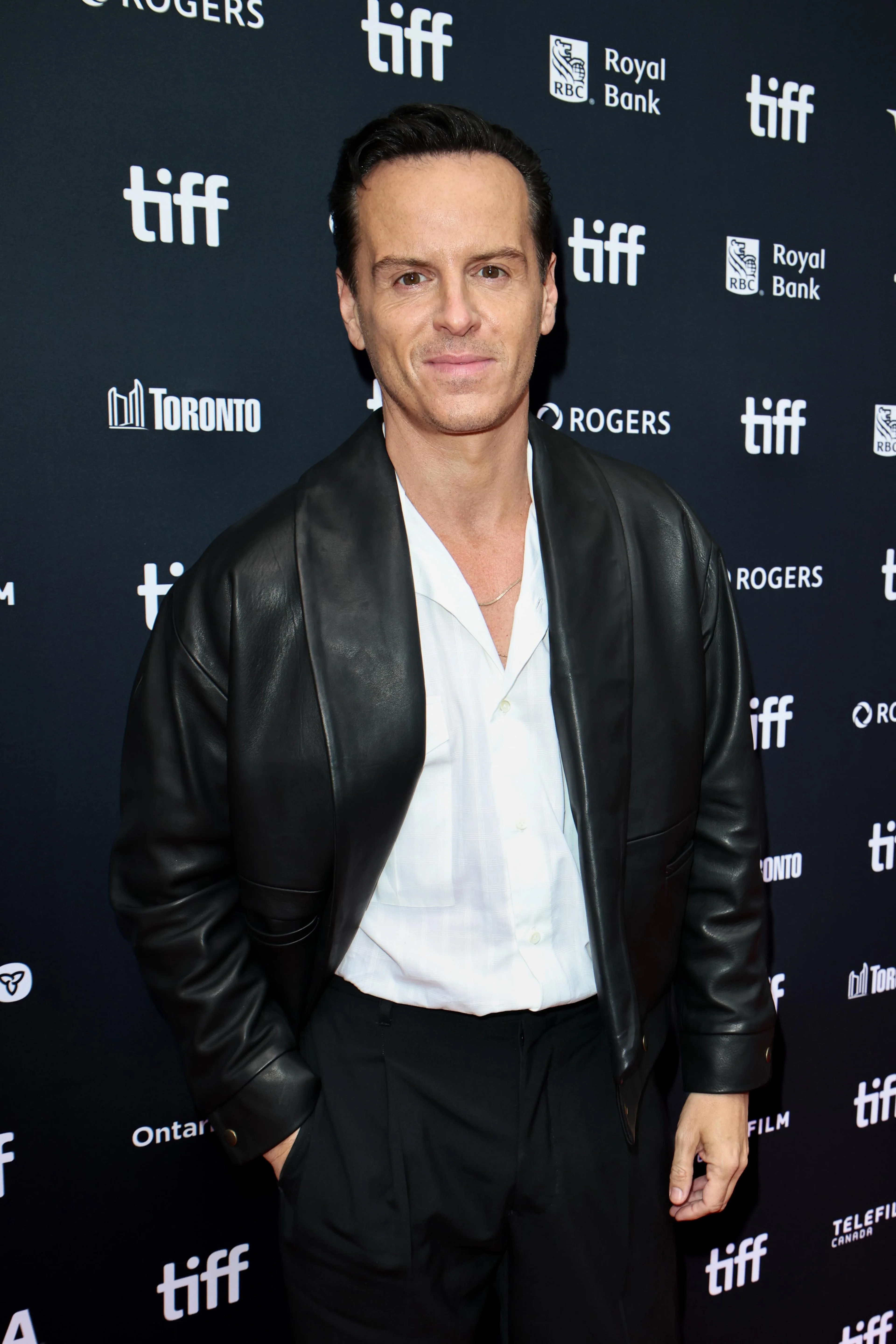 Andrew Scott at a festival photo call for Elsinore.
