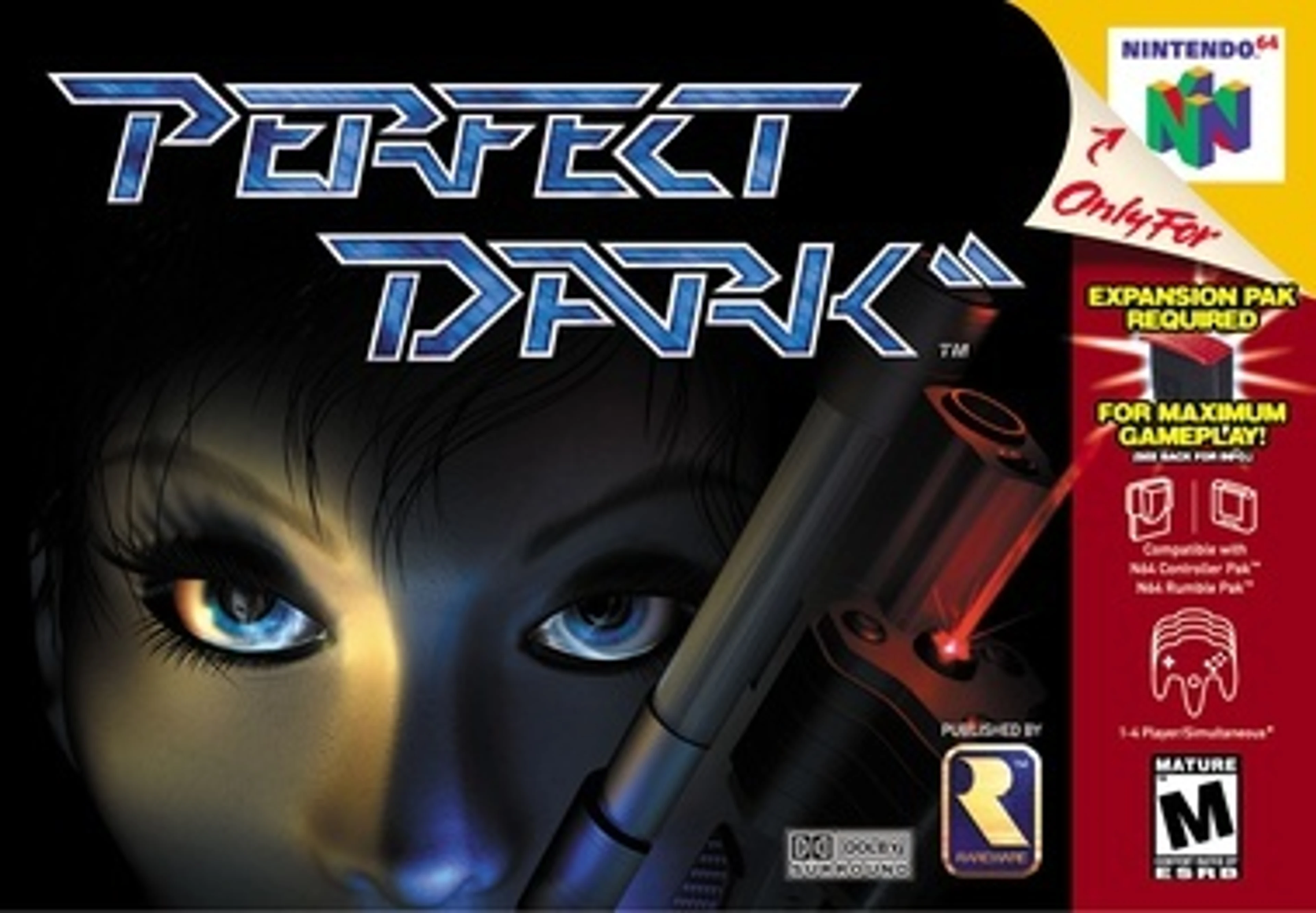 Original cover art for Perfect Dark.