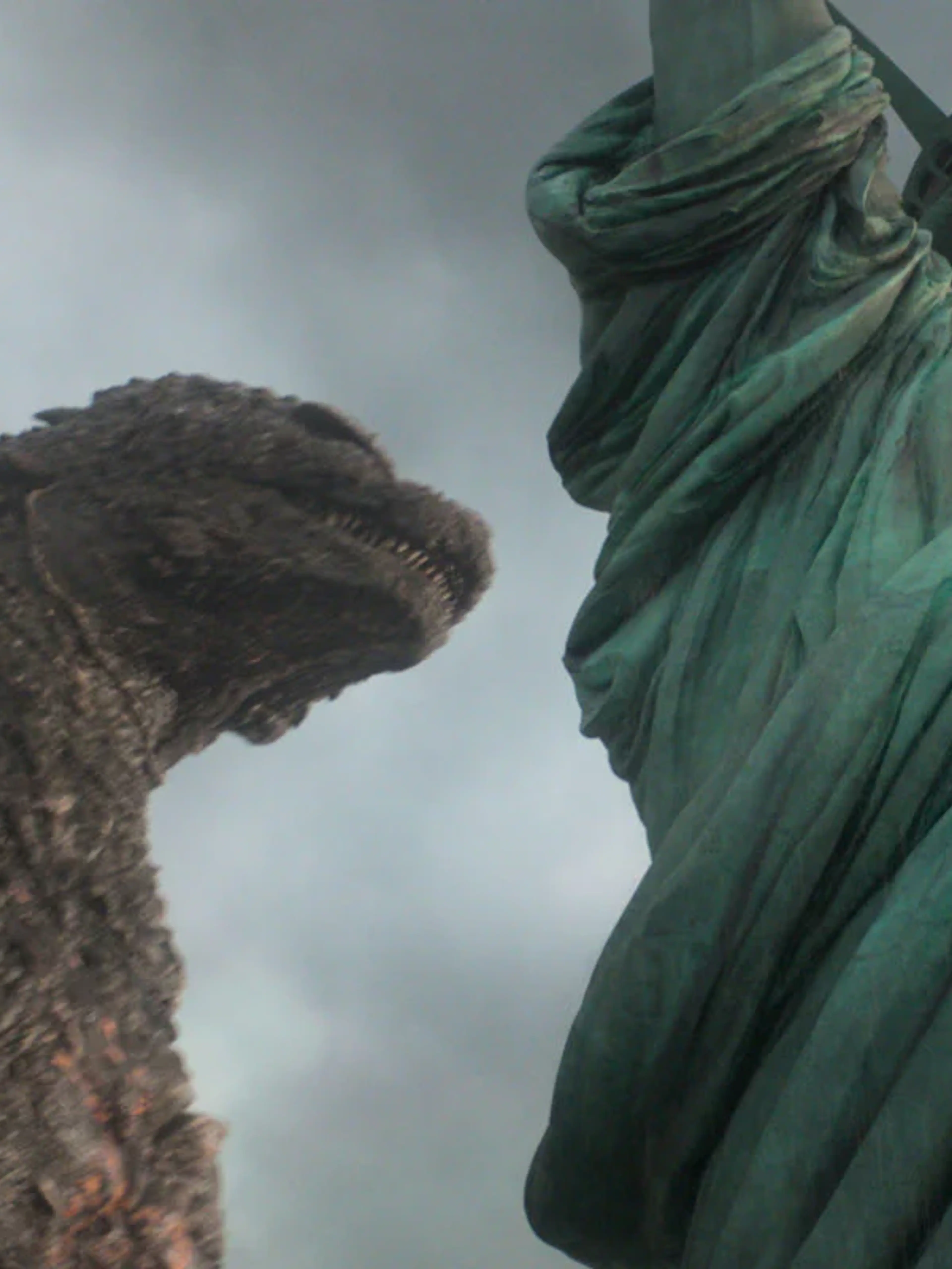 Godzilla approaches the Statue of Liberty in a Godzilla Minus Zero first-look image.