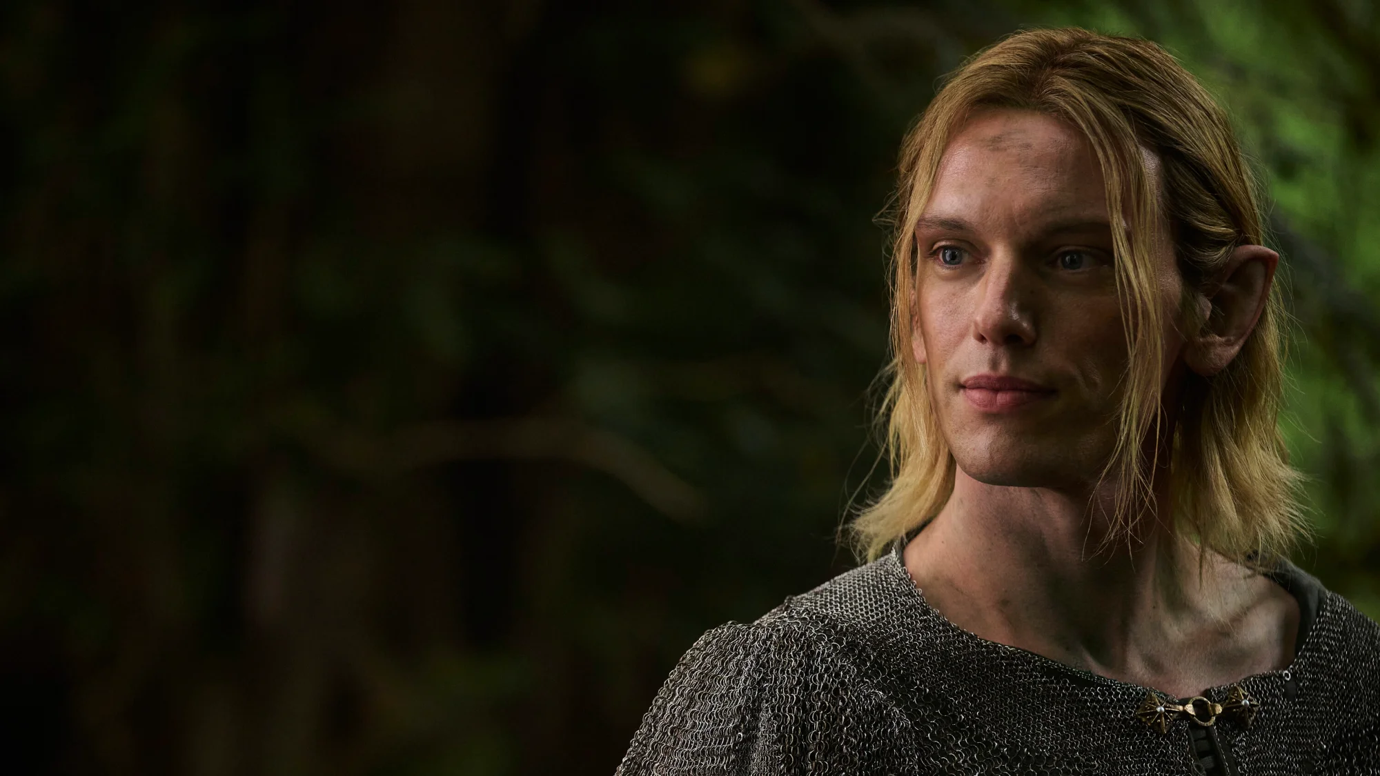 Jamie Campbell Bower as Celeborn in The Rings of Power Season 3.