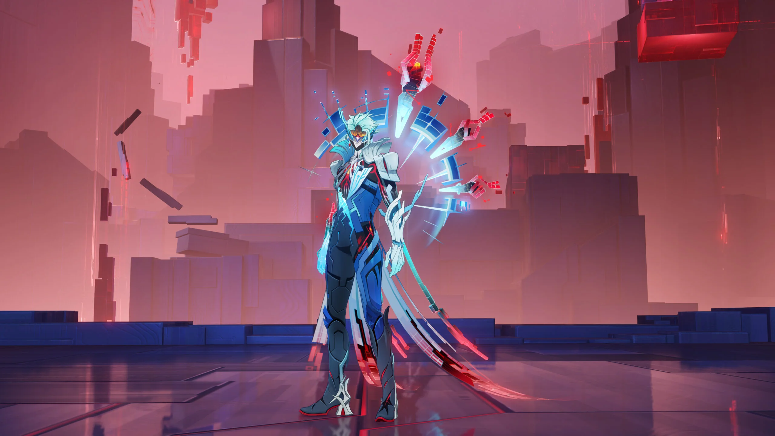 A Genshin Impact boss in a combat arena