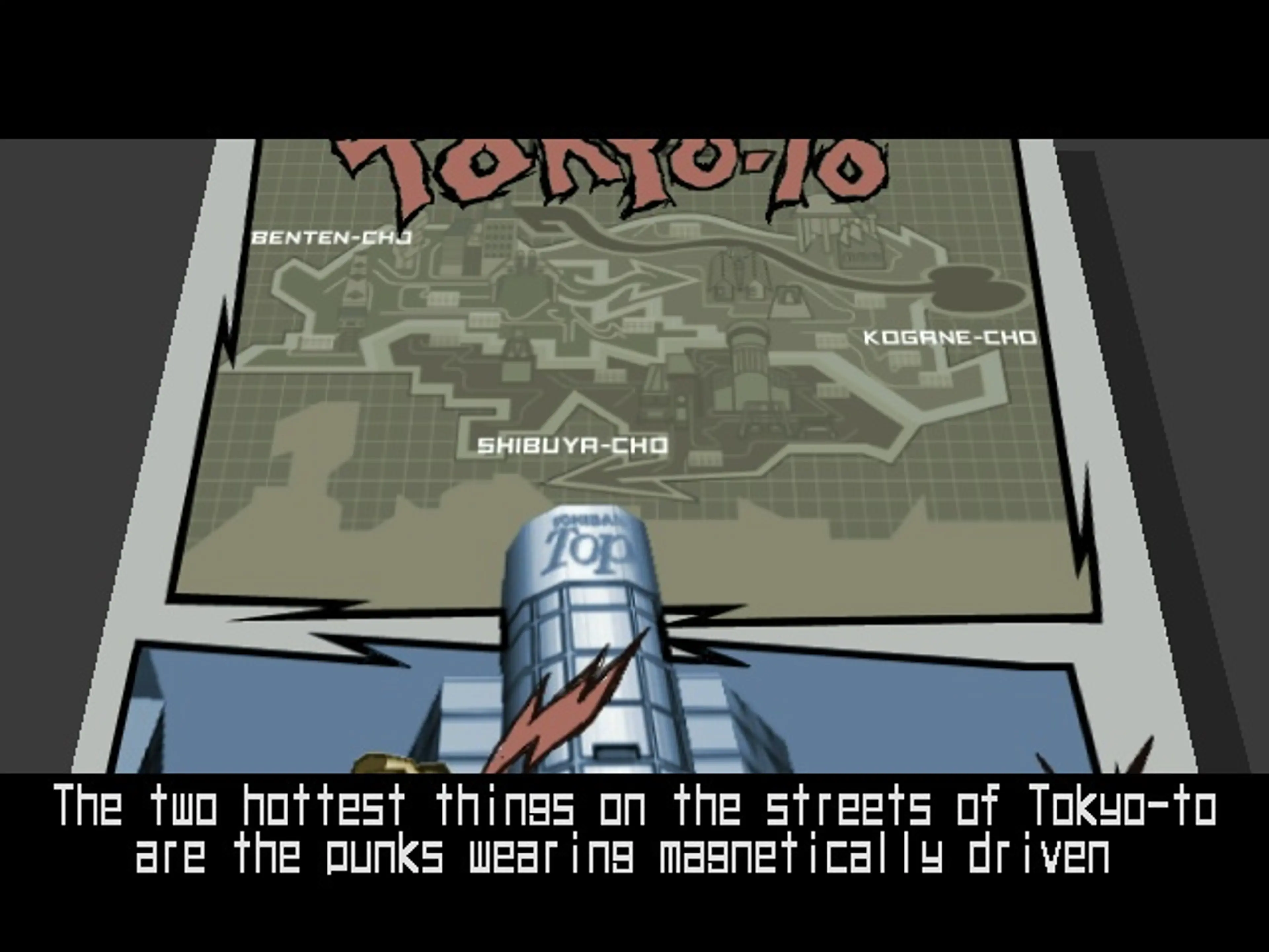 An introduction to Tokyo-to in Jet Set Radio.