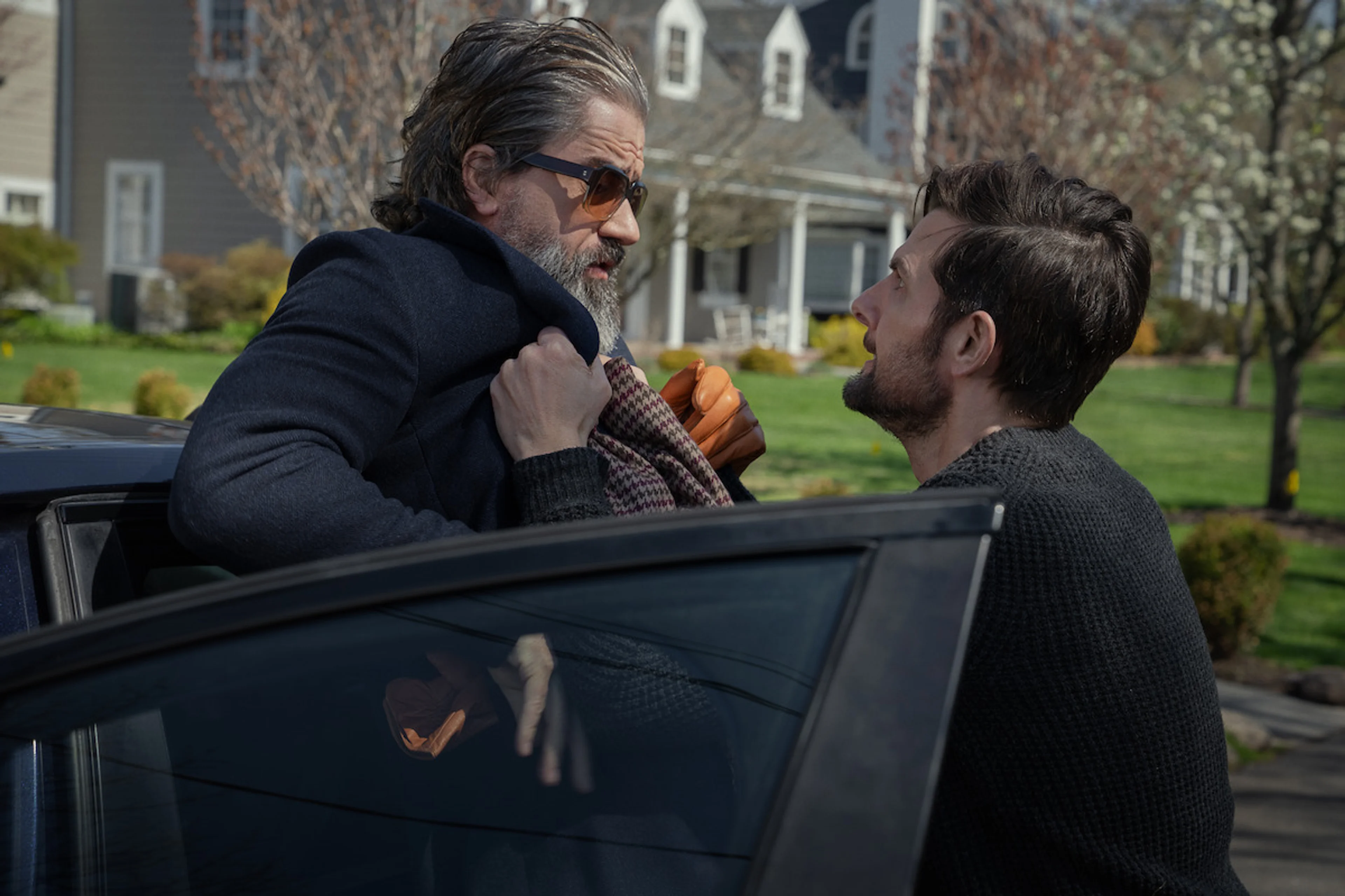 Tom Kennedy and Pete Willis investigate the Kennedy home in The Whisper Man.