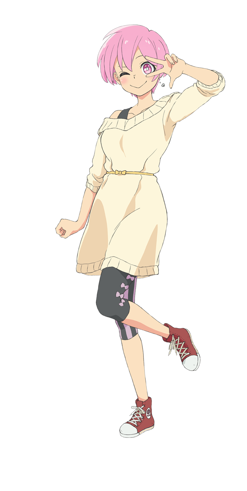 Natsuki in I’m Looking for a Zombie’s official character illustration.