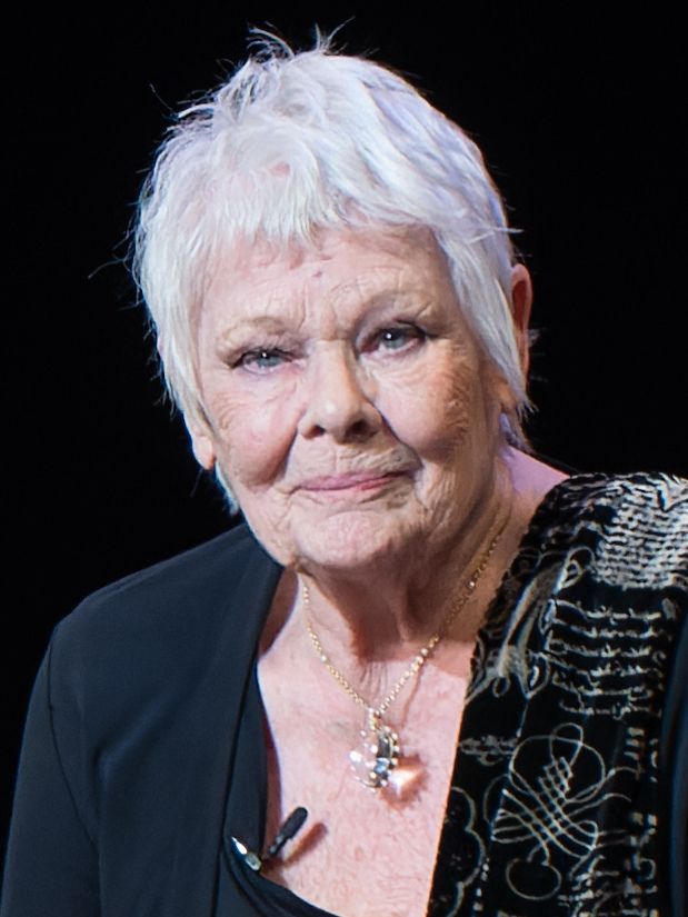 Portrait of Judi Dench.