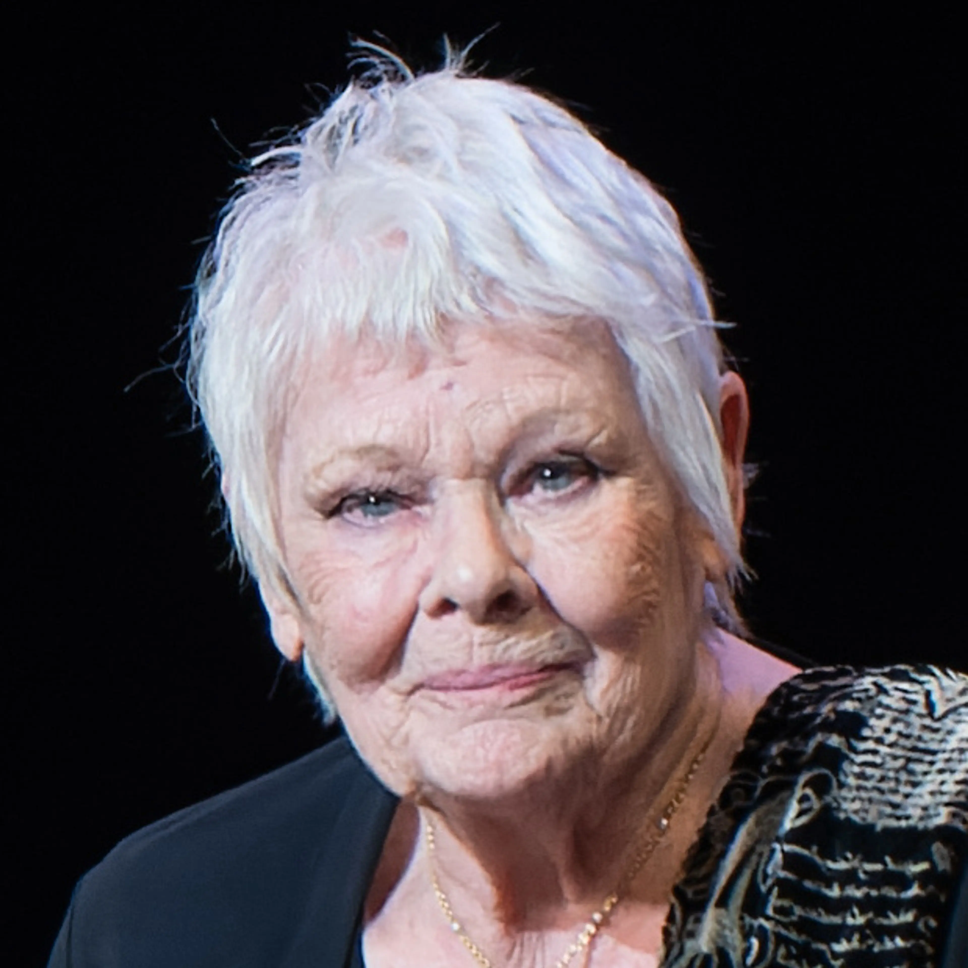 Portrait of Judi Dench.