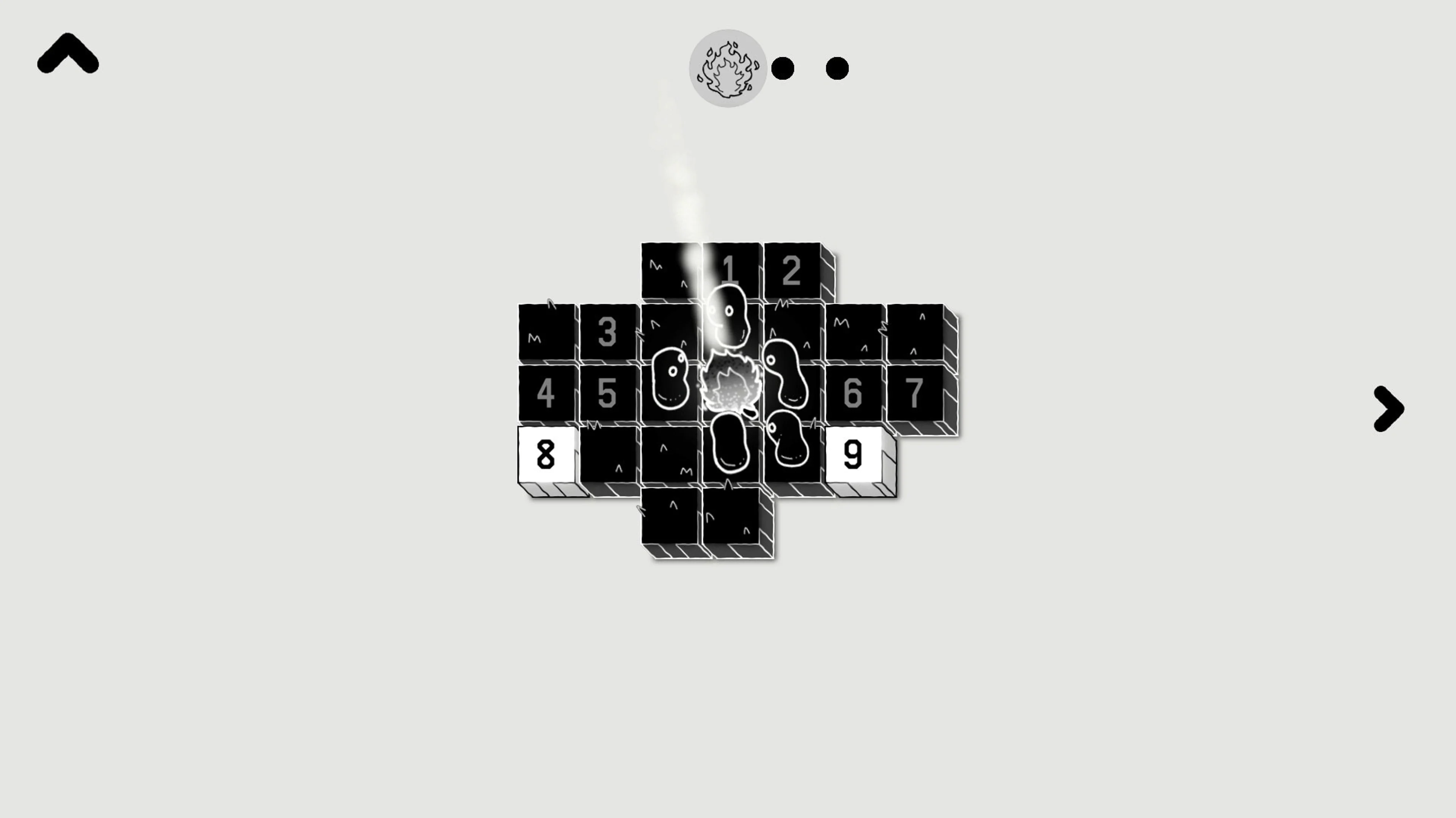 A compact black word grid sits against the white interface of LOK Digital.