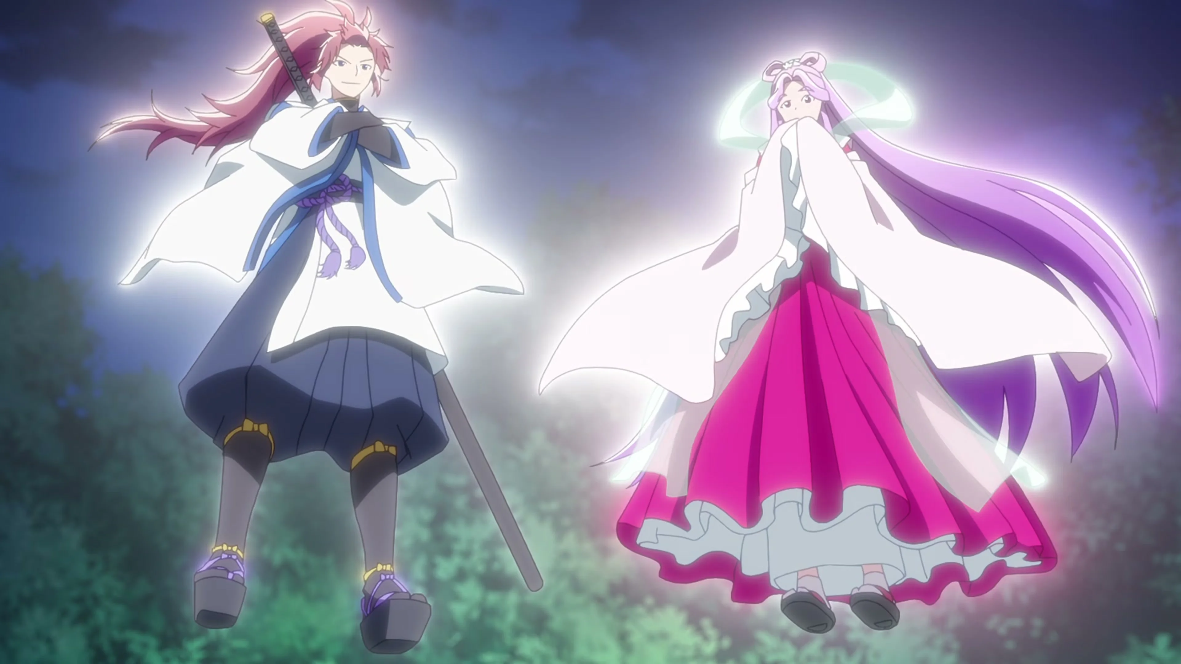 Two supernatural figures display their powers in Bride of the Barrier Master.