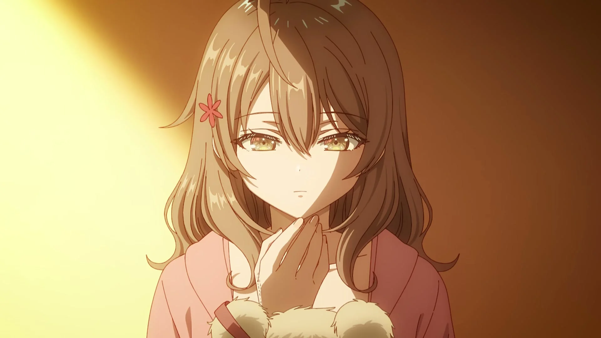 Masha holds a stuffed toy in warm light in the Roshidere Season 2 teaser.