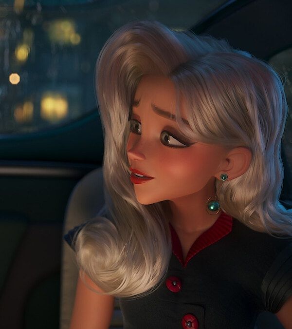 Venus Nova, voiced by Scarlett Johansson, in an official film still.
