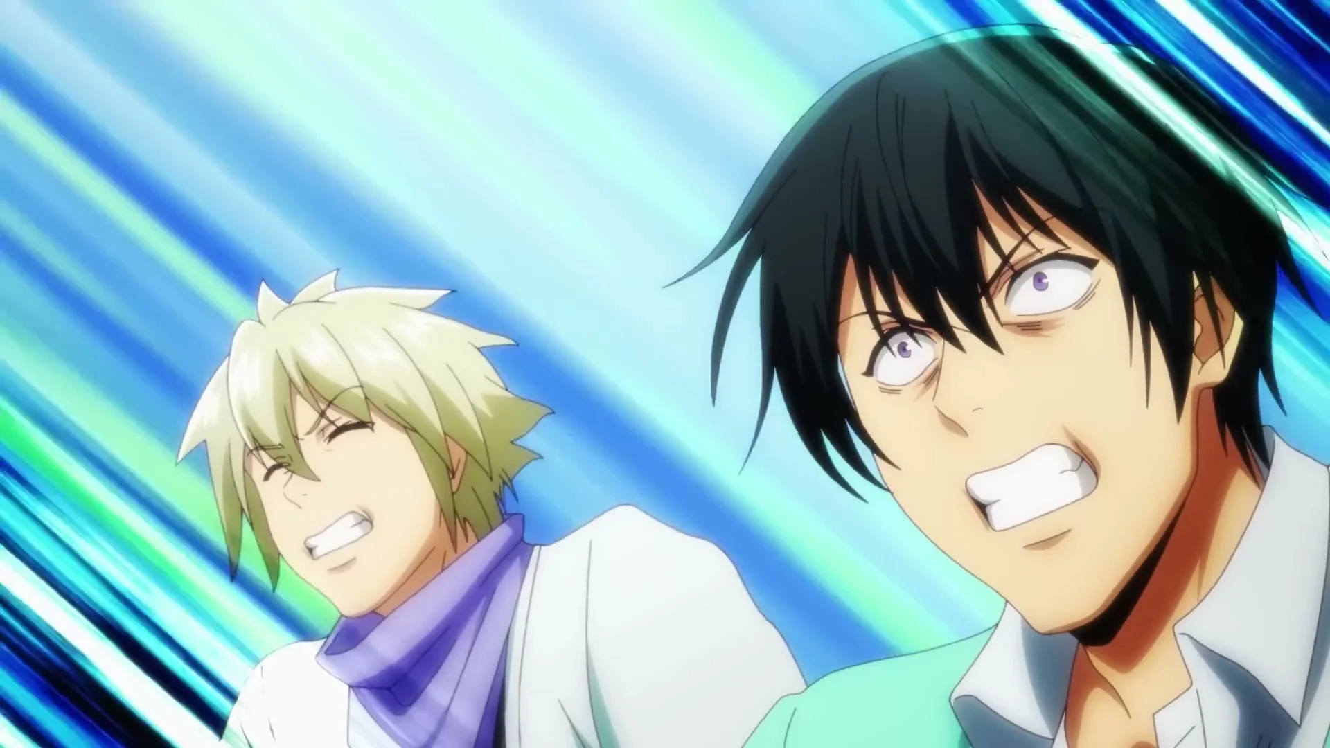 Iori and Kohei react together in Grand Blue Dreaming.