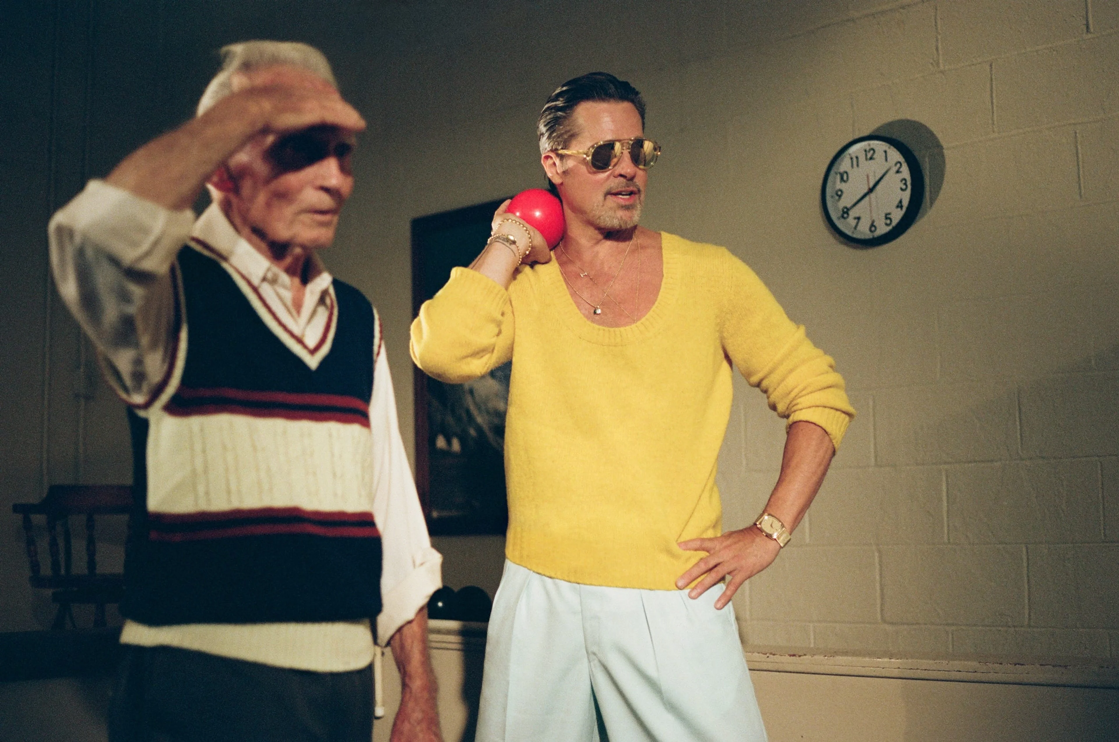 Brad Pitt photographed during his 2026 Esquire interview