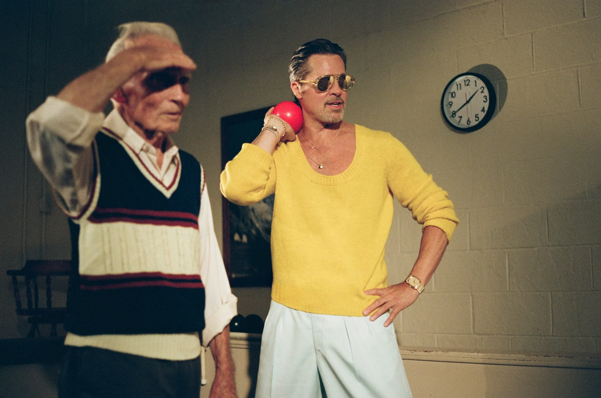 Brad Pitt photographed during his 2026 Esquire interview