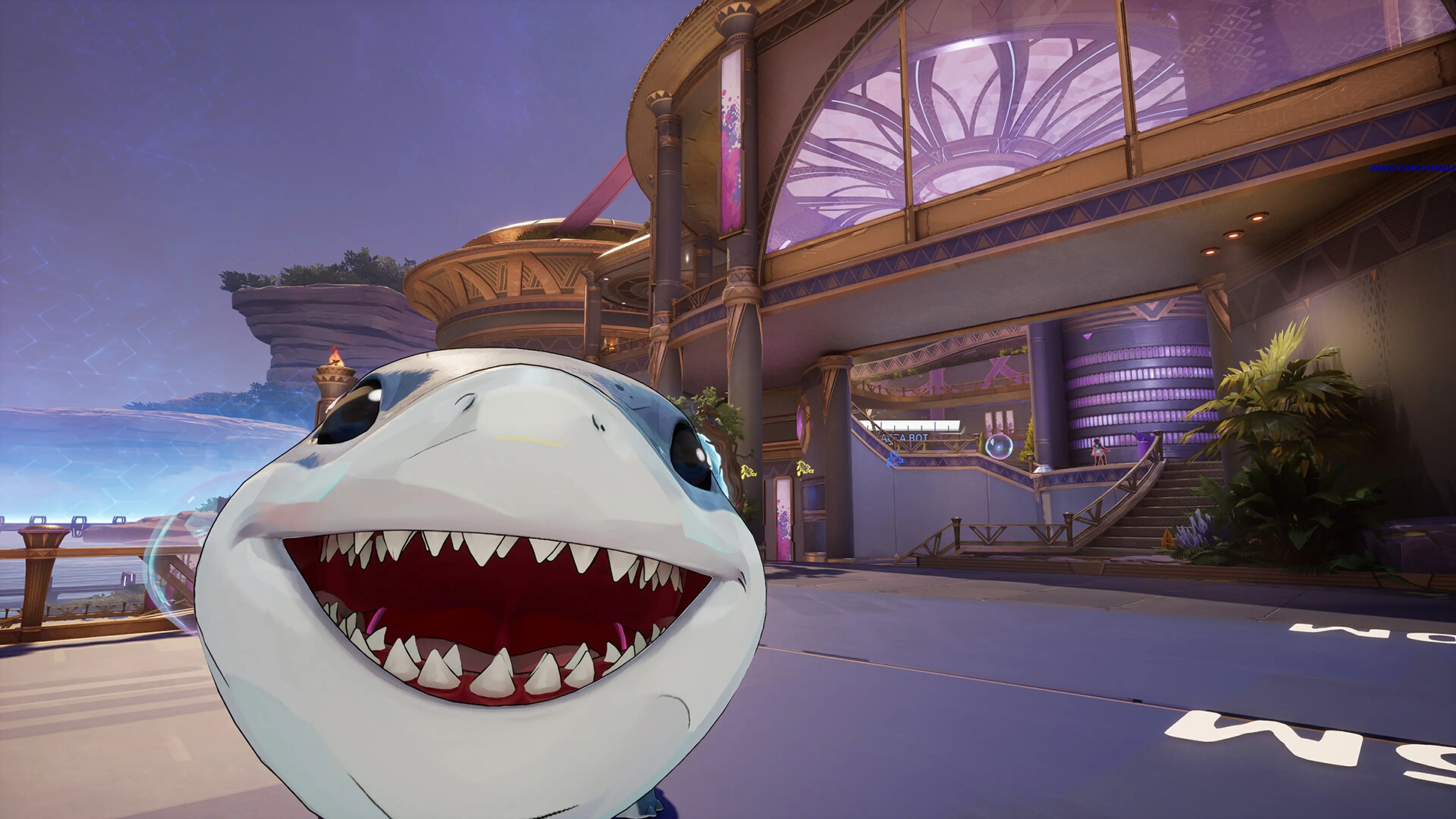 Jeff the Land Shark smiling in a sharp Marvel Rivals screenshot.