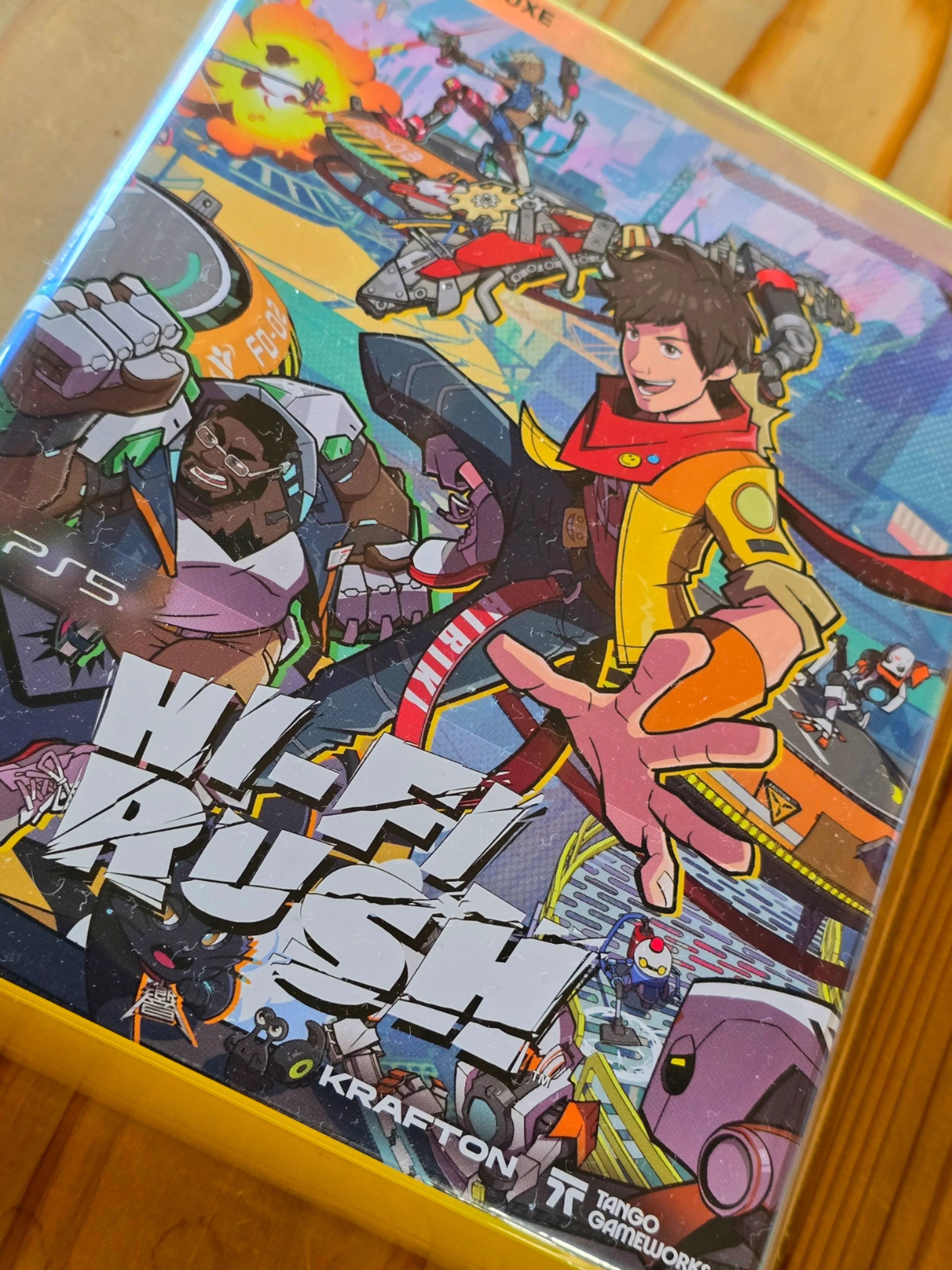 A physical copy of Hi-Fi Rush shown in Yoko Taro's X post.