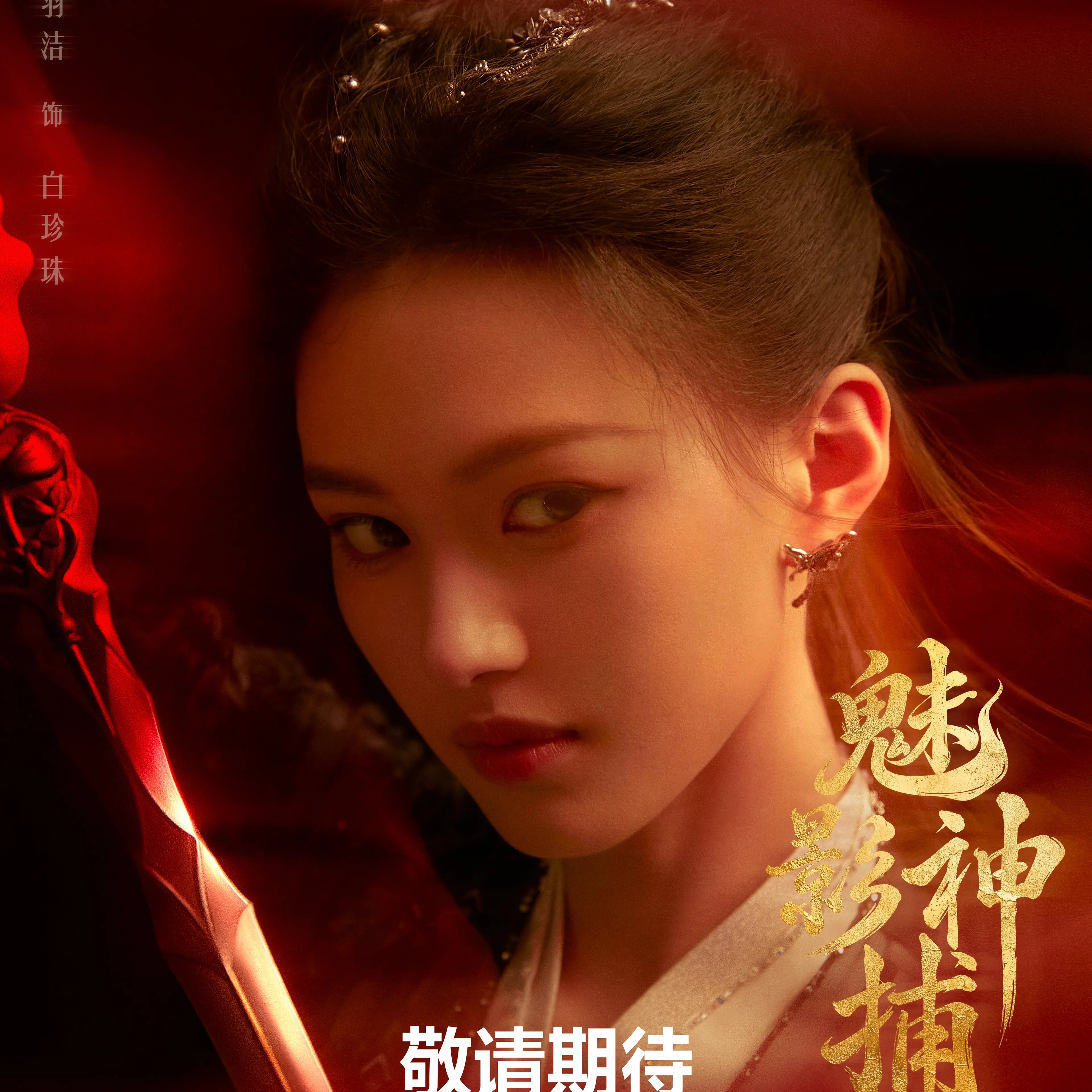Shen Yujie as Bai Zhenzhu in a Shadow Punisher September 29 character poster.