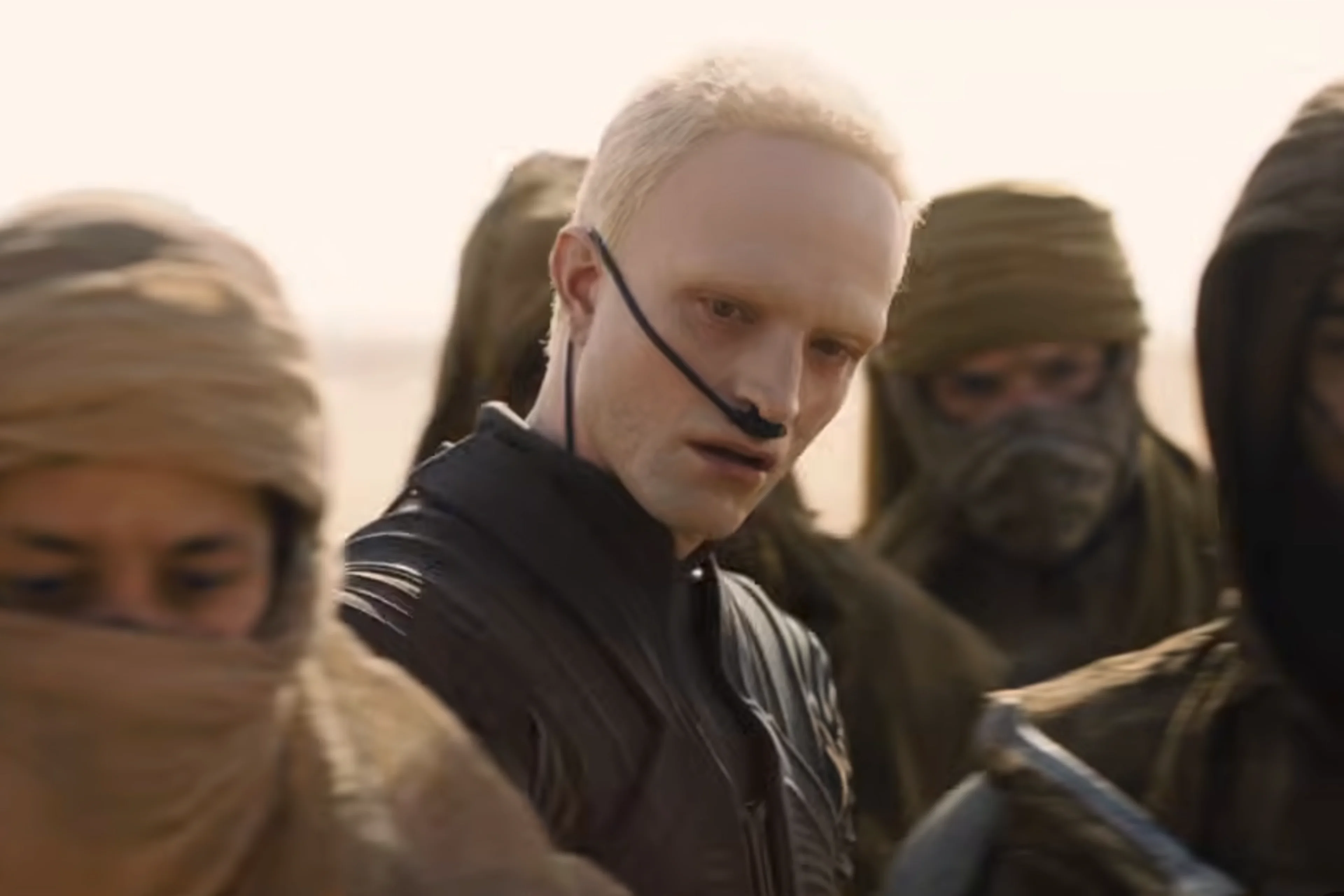 Robert Pattinson as Scytale in the Dune: Part Three trailer.