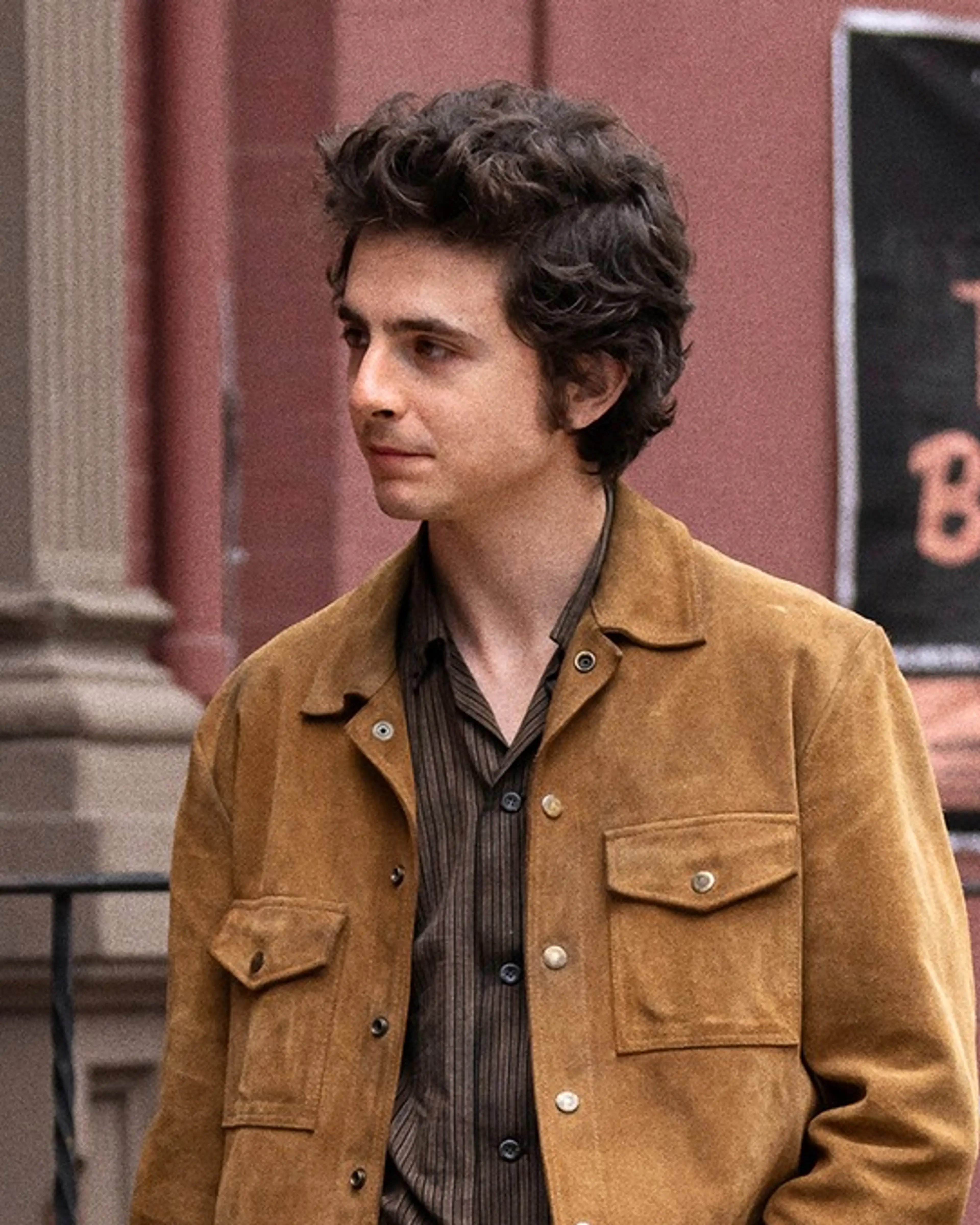 Timothée Chalamet as Bob Dylan.
